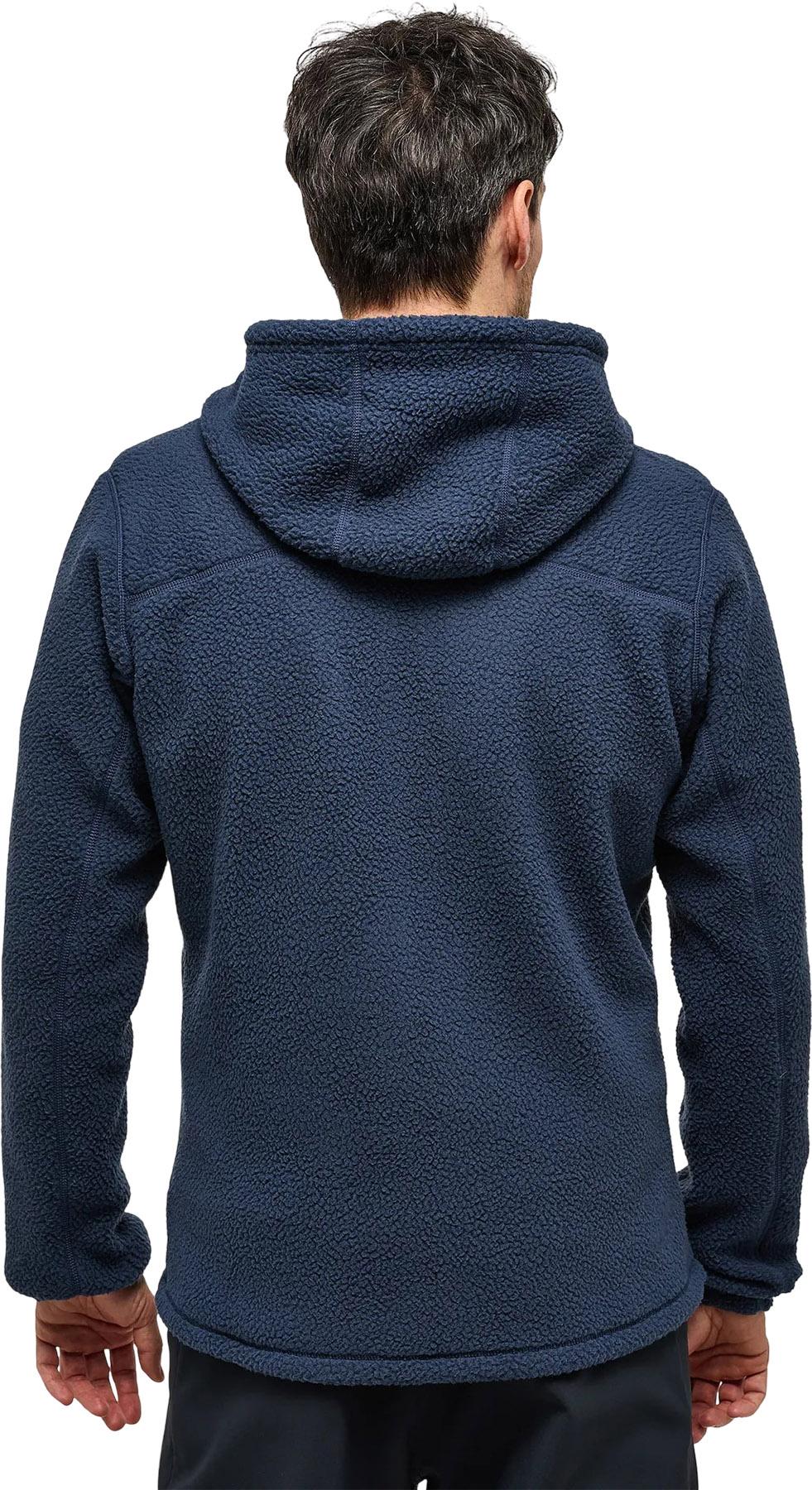 Product gallery image number 3 for product Manteau à capuchon en molleton à poils Malung - Homme