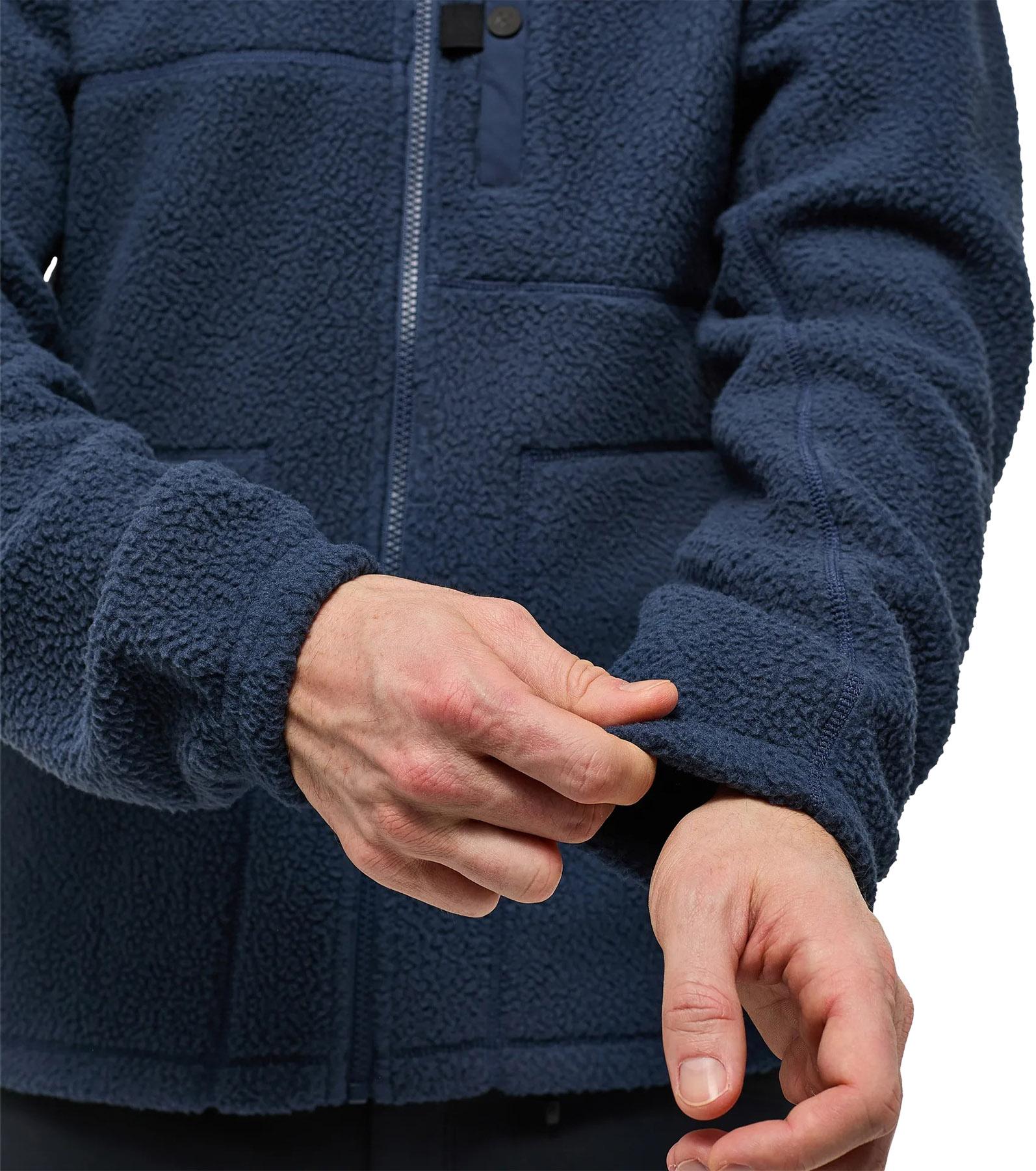 Product gallery image number 4 for product Manteau à capuchon en molleton à poils Malung - Homme