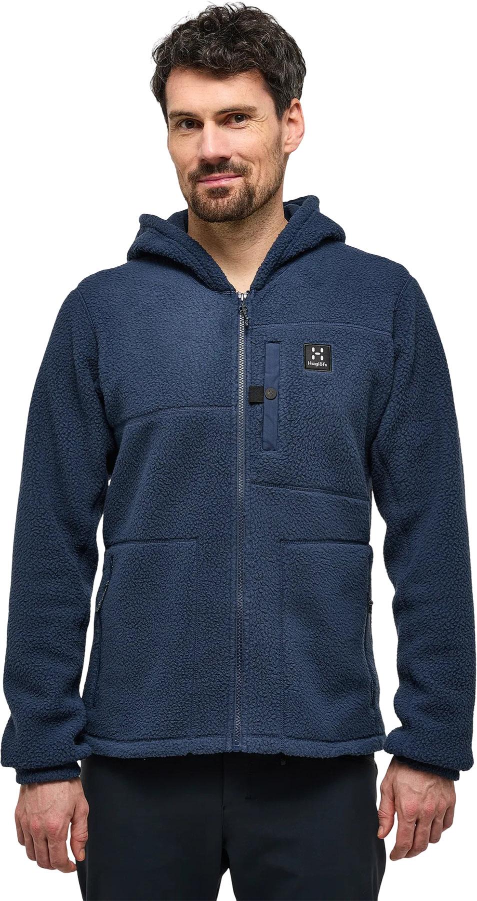 Product gallery image number 5 for product Manteau à capuchon en molleton à poils Malung - Homme