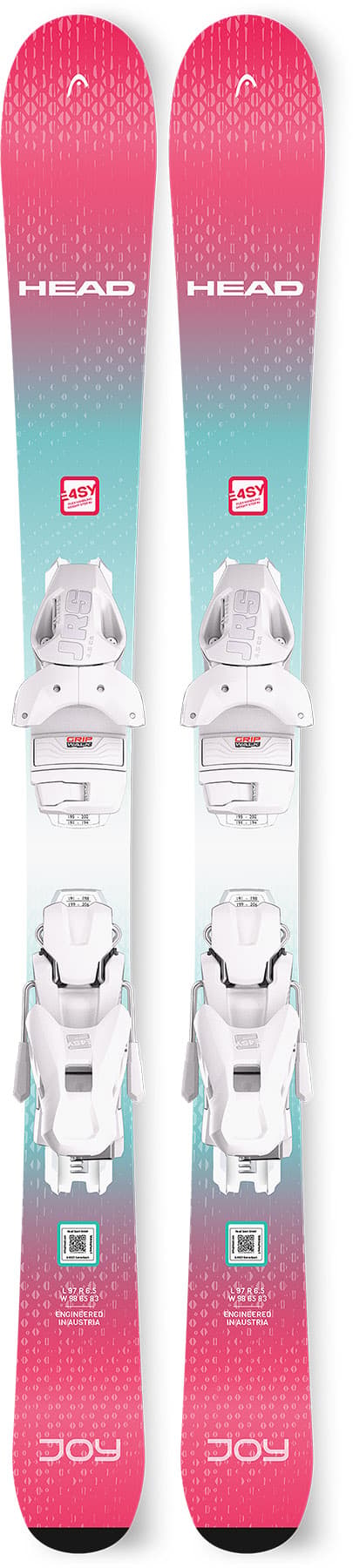 Image de produit pour Skis Joy Easy JRS avec fixations de ski JRS 4.5 GW CA - Jeune