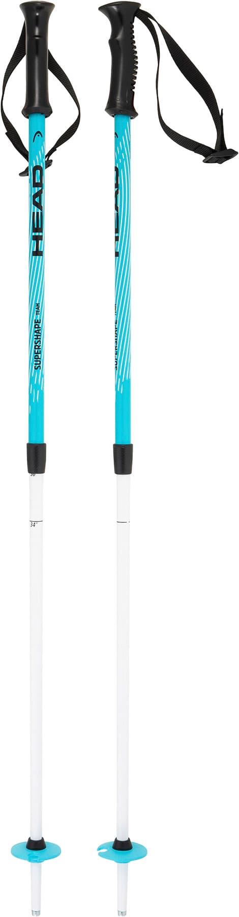 Product gallery image number 2 for product Supershape Team Adjustable Ski Poles 70-100cm - Junior