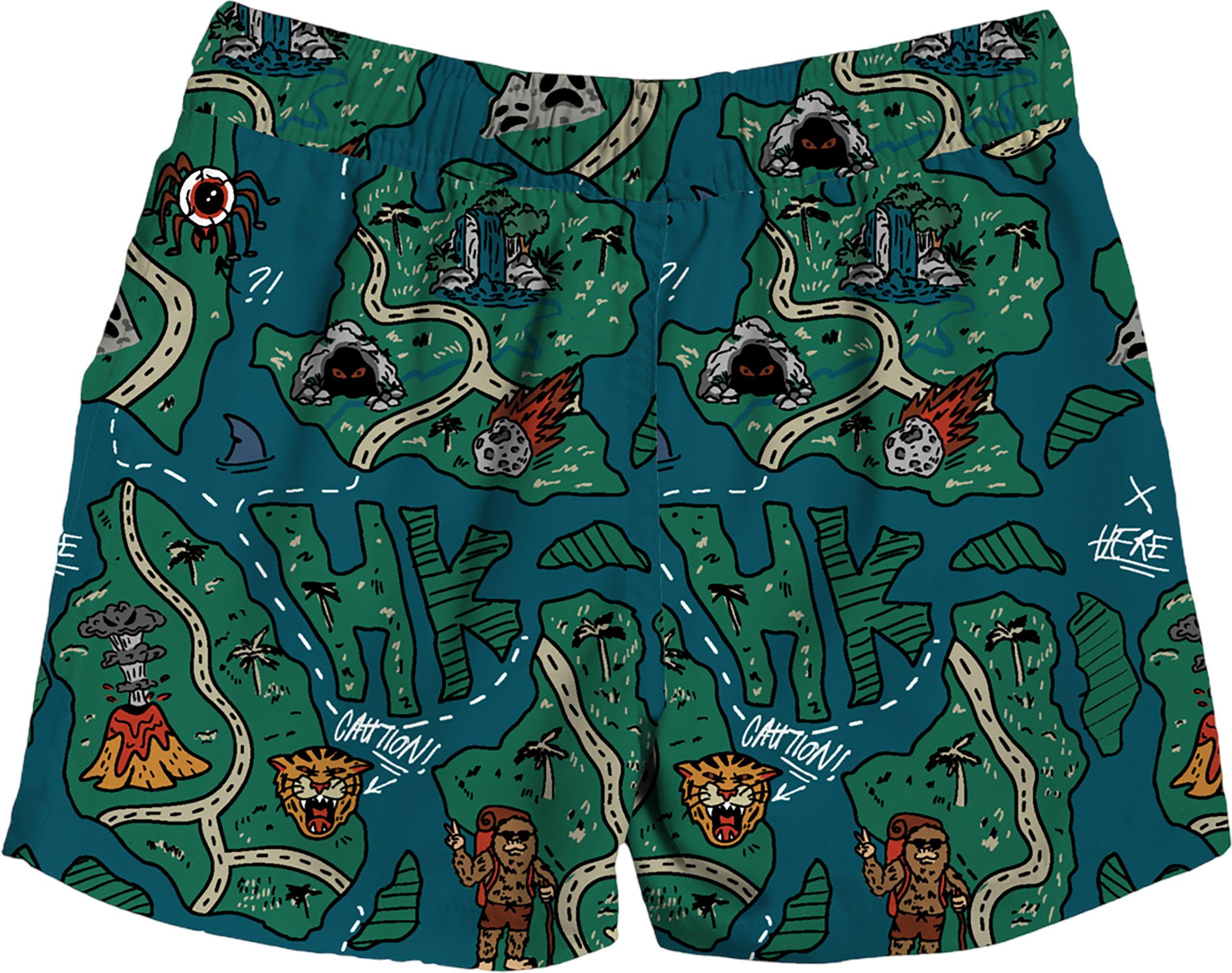 Product gallery image number 2 for product Treasure Map Peachskin Boardshorts - Kids
