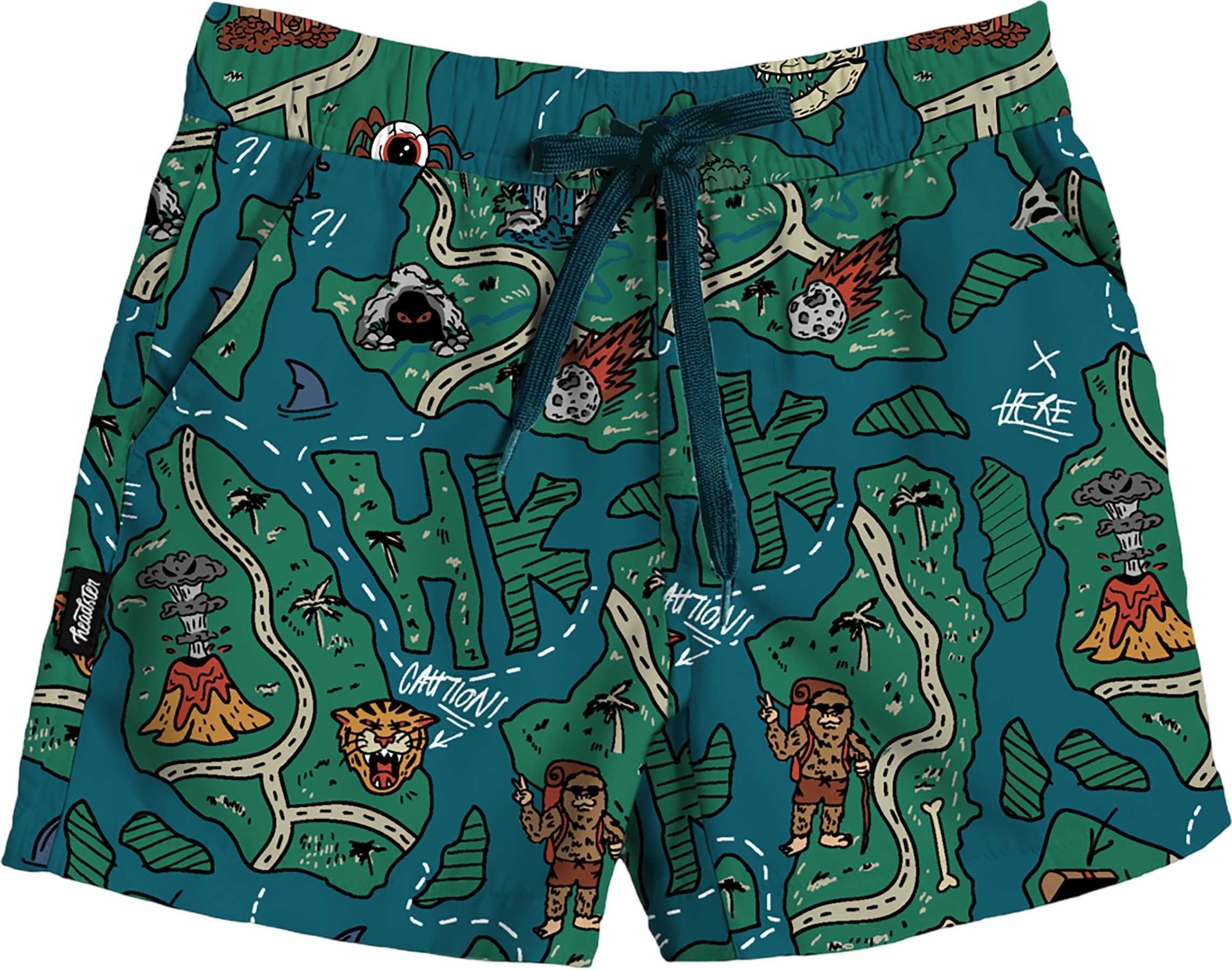 Product image for Treasure Map Peachskin Boardshorts - Kids