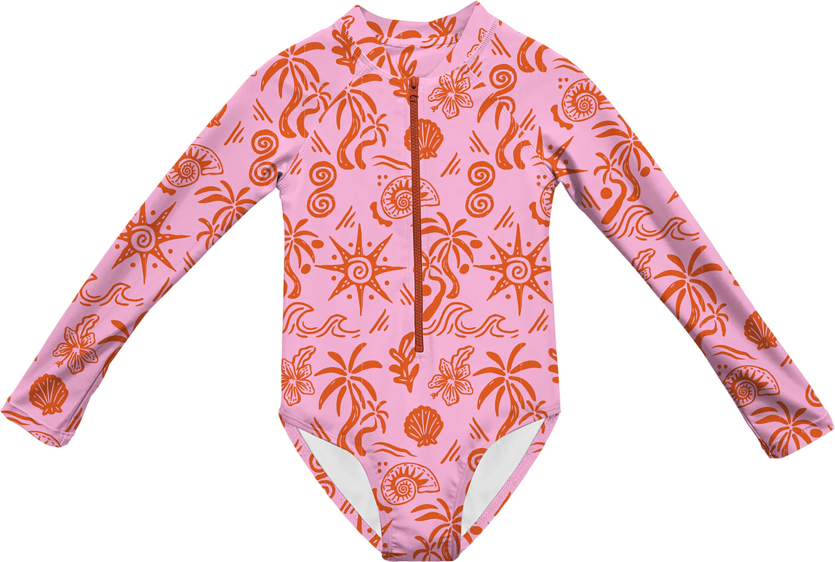 Product image for Blush Tides Long Sleeve One Piece Swimsuit - Kids