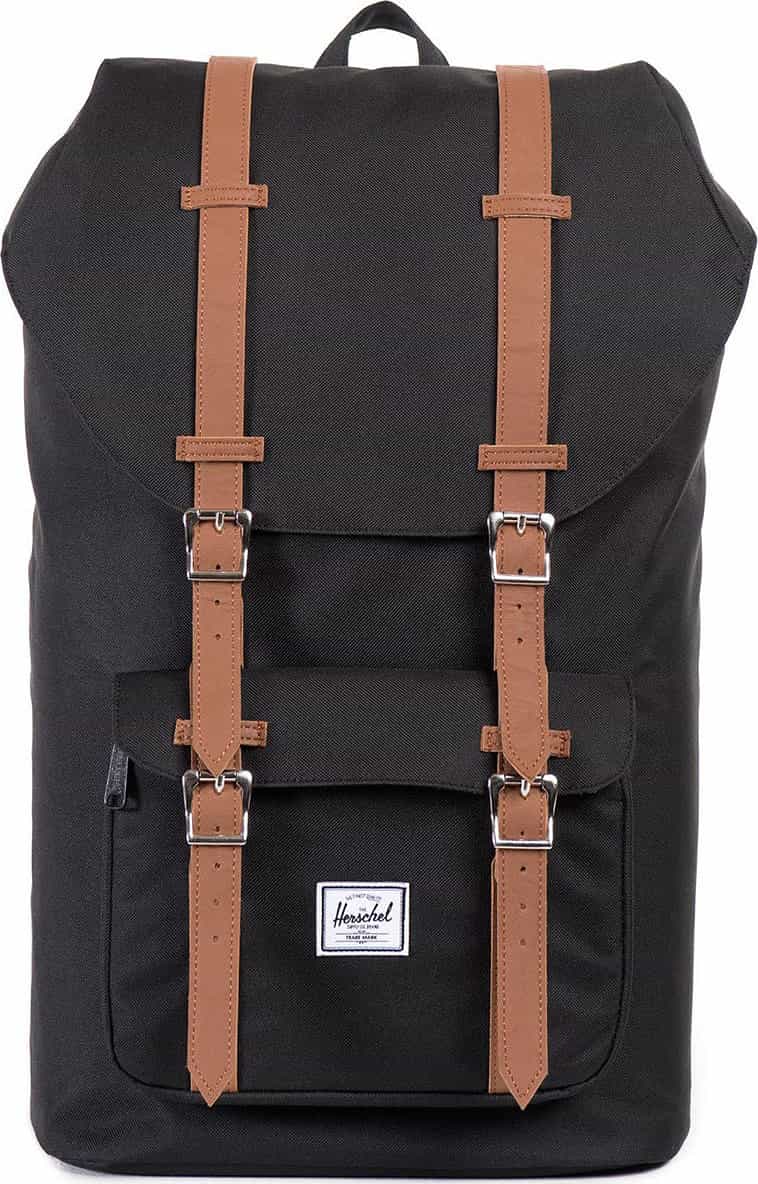 Black - Tan Synthetic Leather