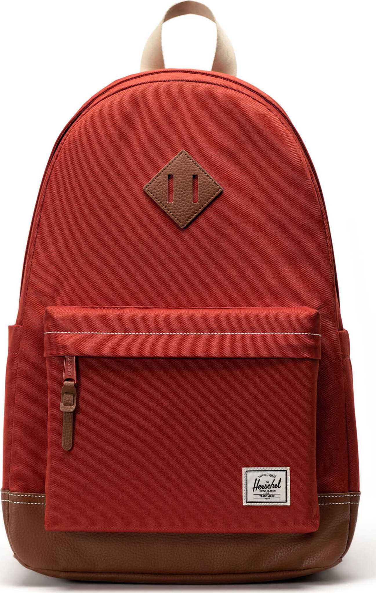 Red Ochre - Tan - White Stitch