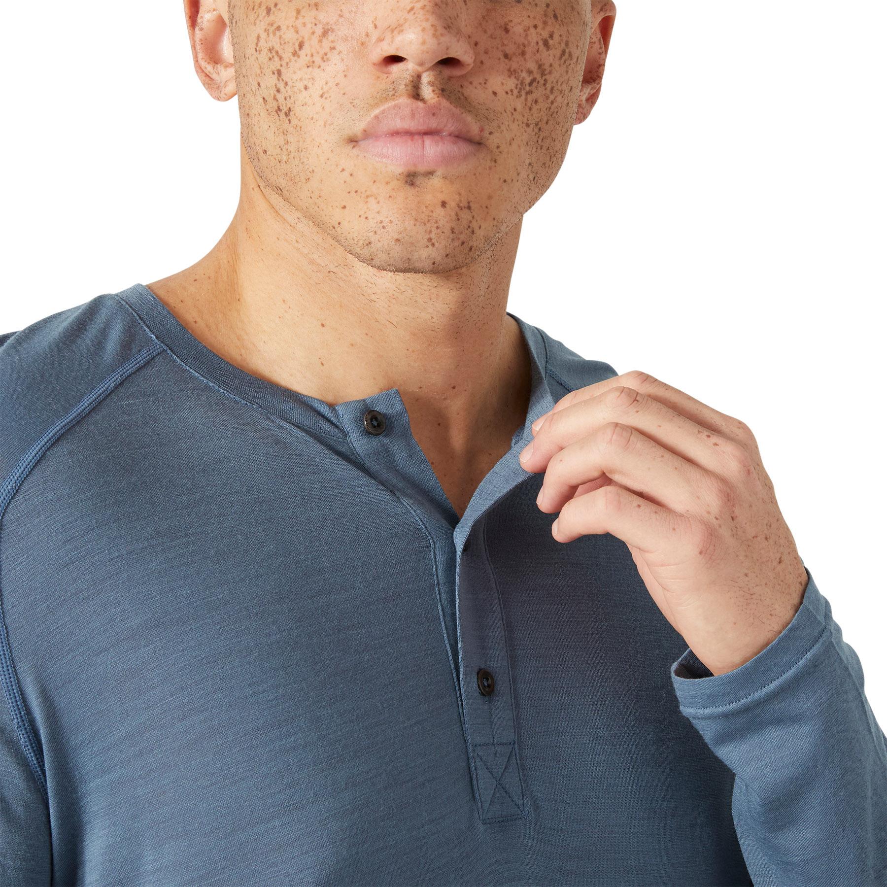 Product gallery image number 4 for product HH Durawool Long Sleeve Henley Shirt - Men's