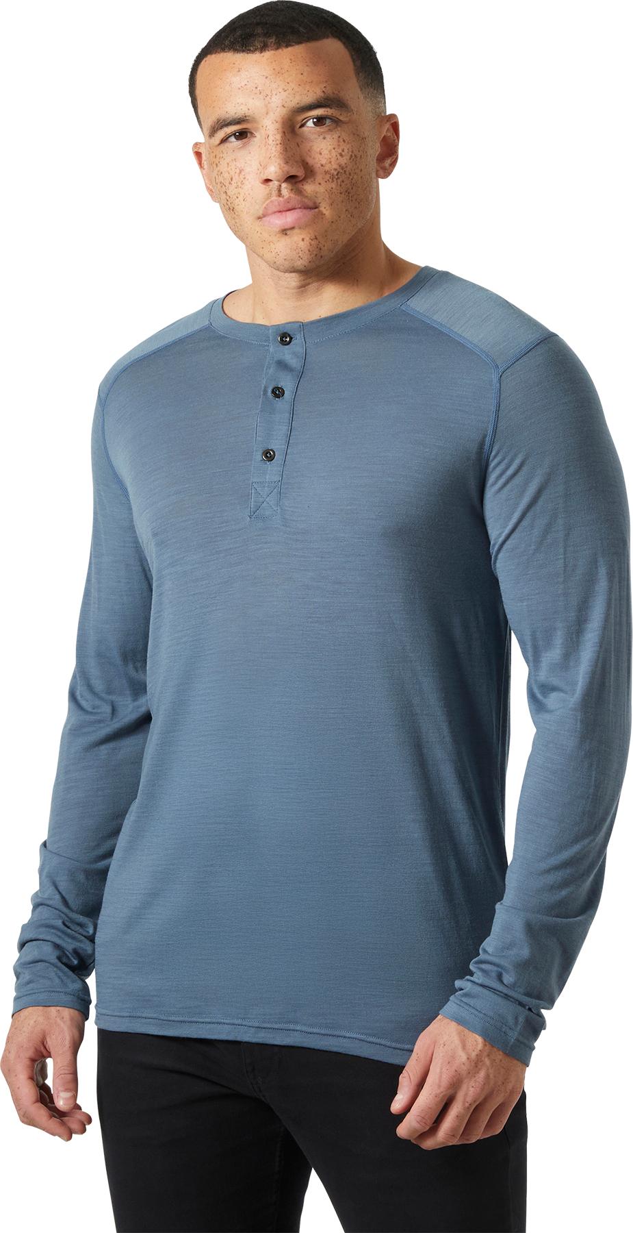 Product gallery image number 5 for product HH Durawool Long Sleeve Henley Shirt - Men's