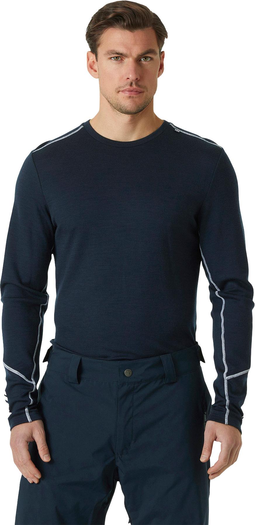 Product gallery image number 3 for product LIFA Merino Midweight Crew Base Layer - Men's
