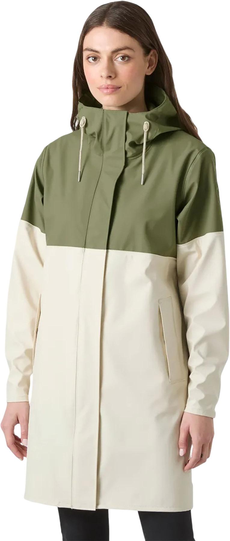 Product gallery image number 7 for product Moss Block PU Raincoat - Women's