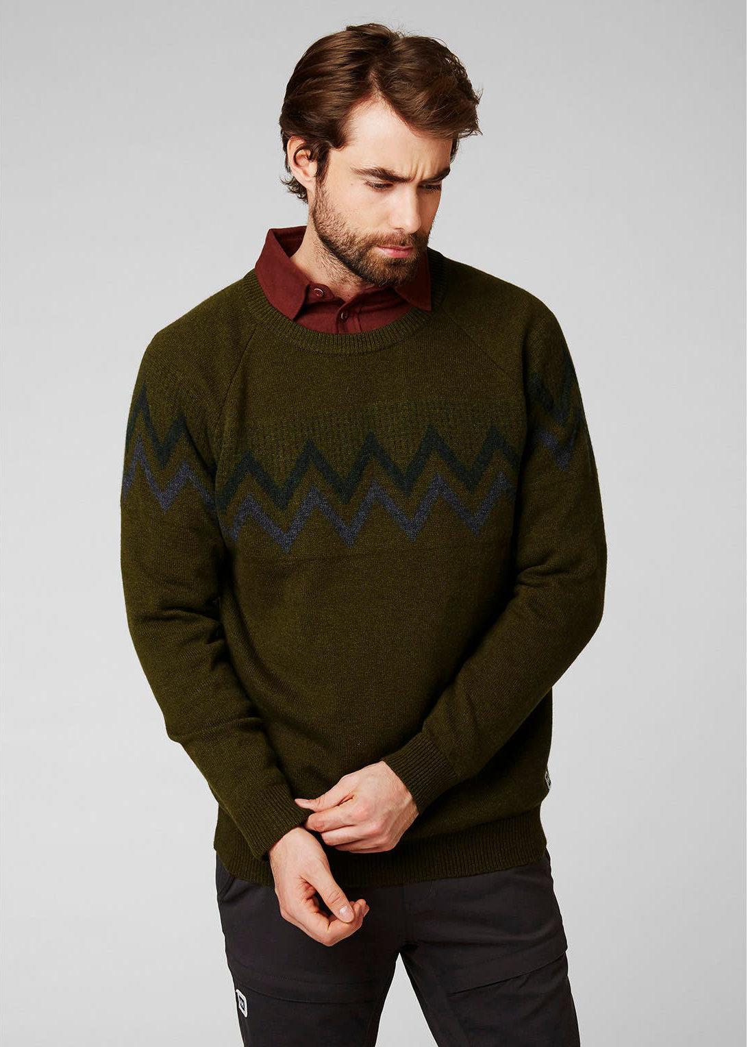 Product gallery image number 4 for product Wool Knit Graphic Sweater - Men's