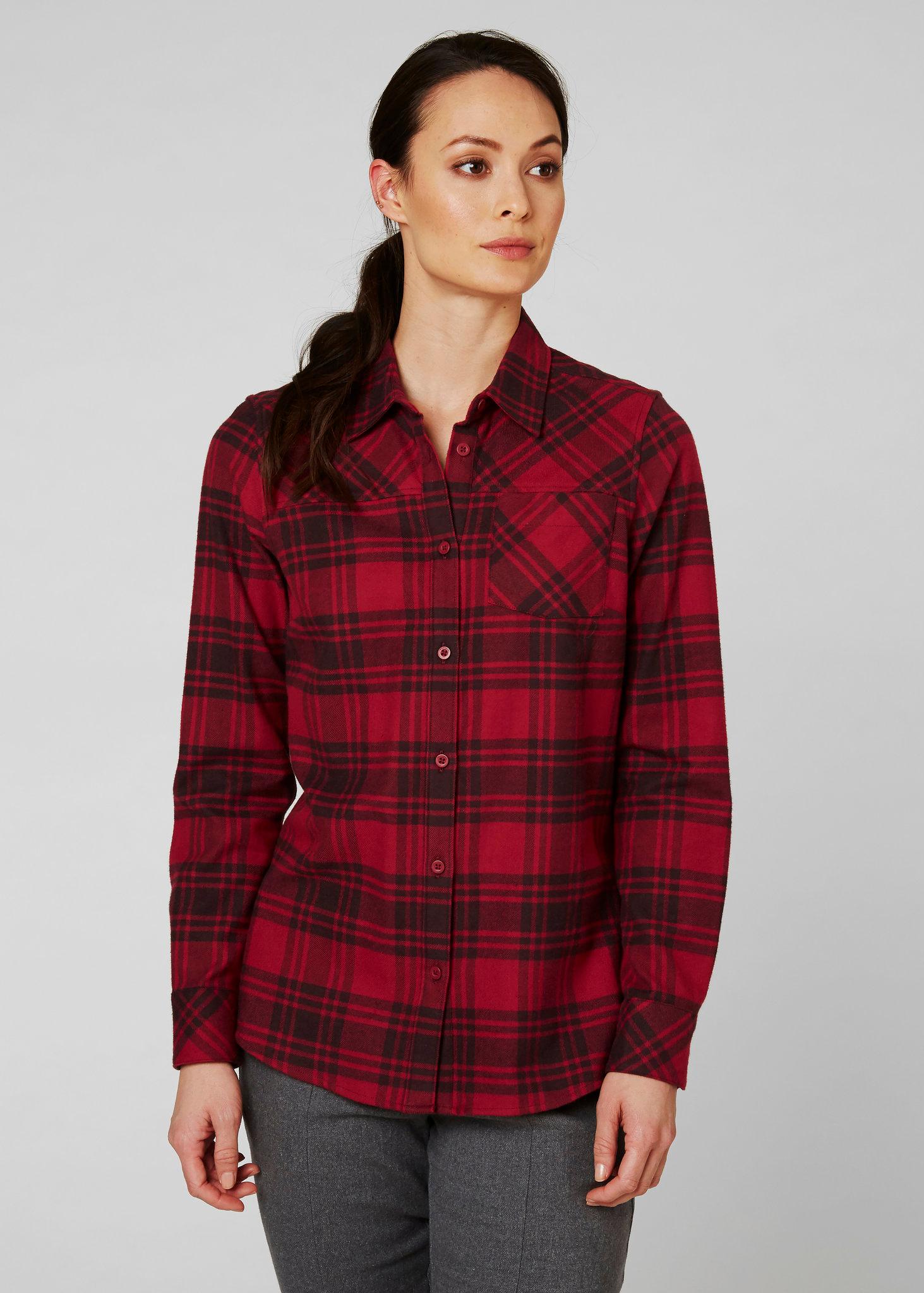 Product gallery image number 4 for product Classic Long Sleeve Checked Flannel Shirt - Women's