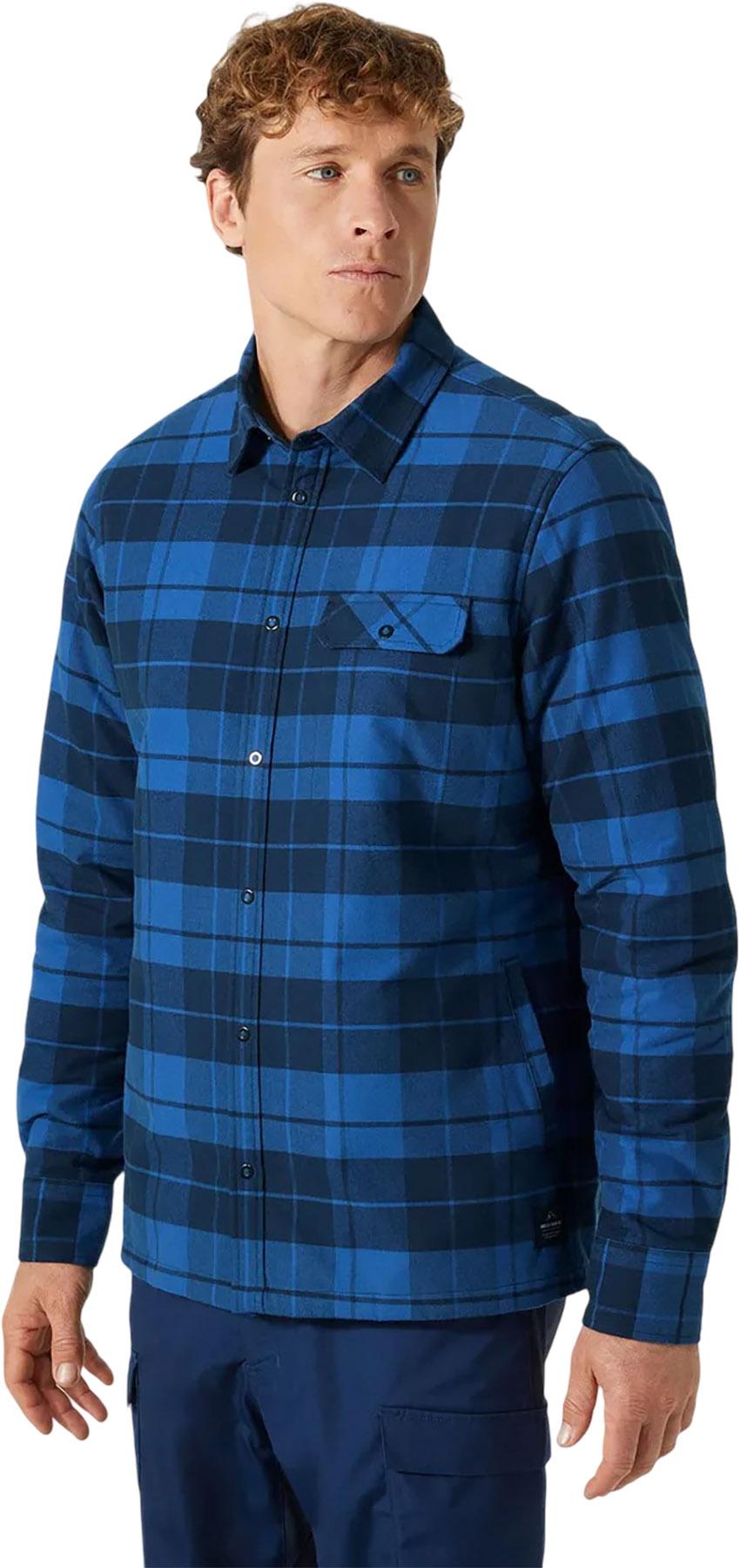 Product gallery image number 7 for product Manteau-chemise en flanelle isolant LIFALOFT - Homme