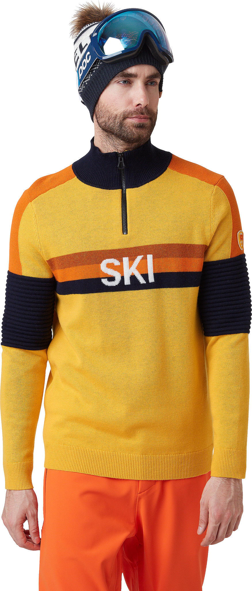 Product gallery image number 5 for product Tricolore Knitted Sweater - Men's