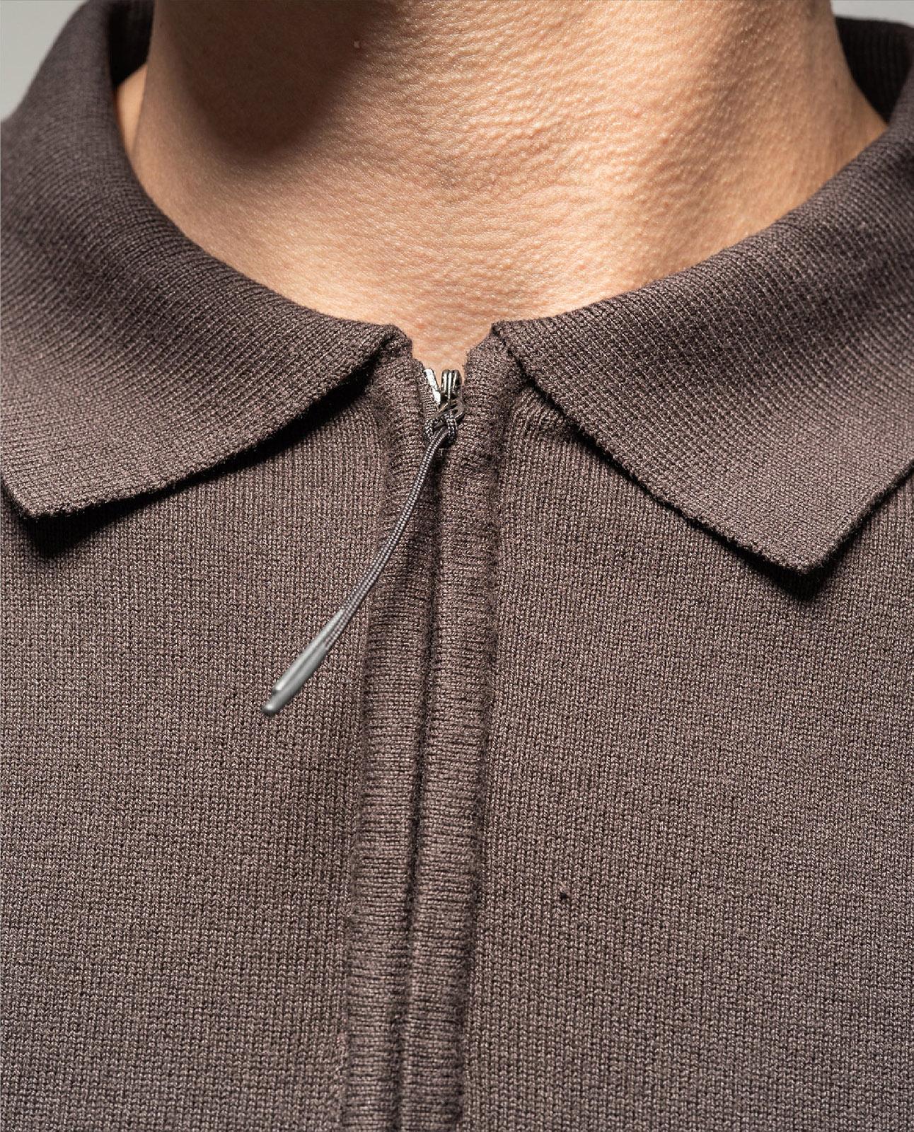 Product gallery image number 3 for product Long Sleeve Knitted Polo - Men's