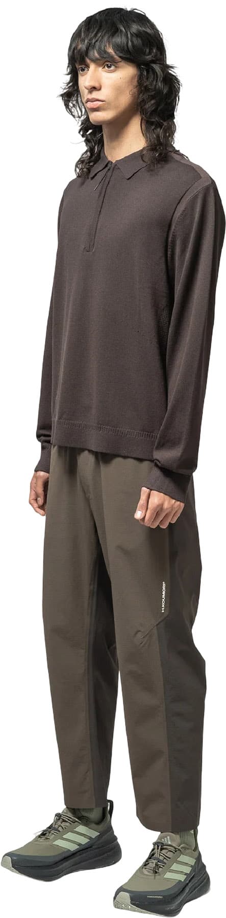 Product gallery image number 6 for product Long Sleeve Knitted Polo - Men's