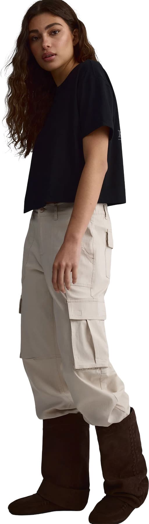 Product gallery image number 3 for product The Signature Short Sleeve Cropped T-Shirt - Women's