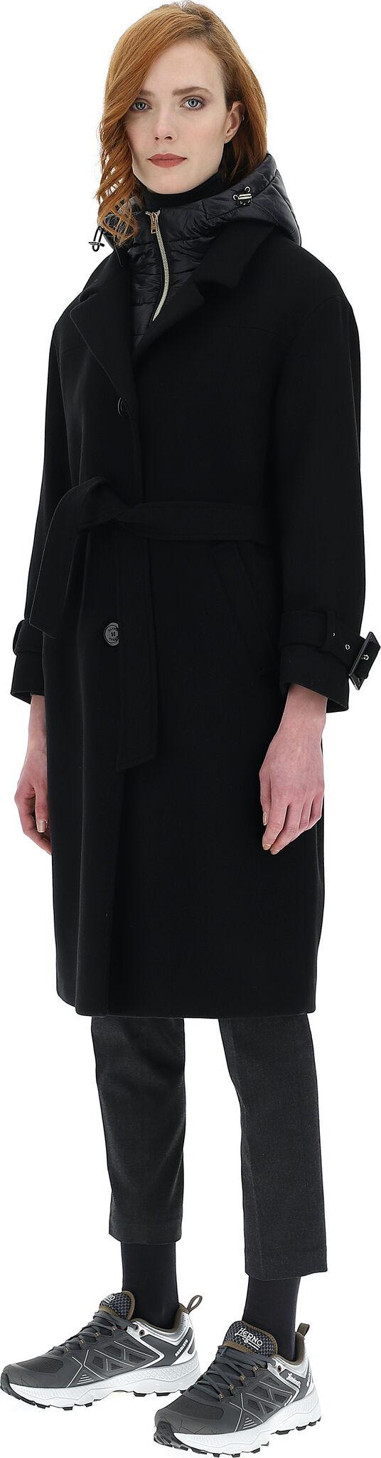 Product gallery image number 7 for product Coat Wool Twill and Nylon Ultralight - Women's