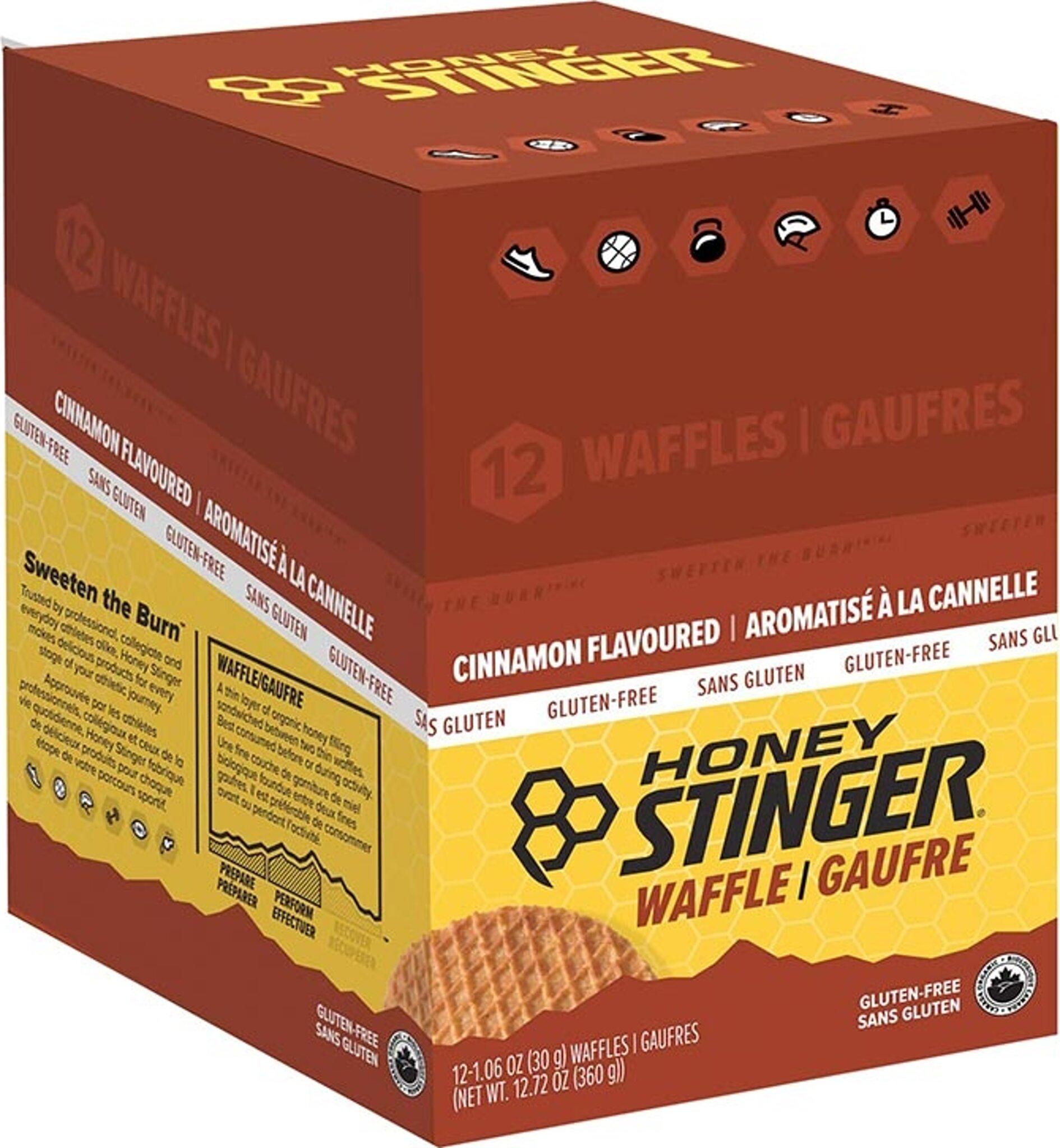 Product gallery image number 4 for product Barres gaufrées biologiques sans gluten 12 x 30g - Cannelle