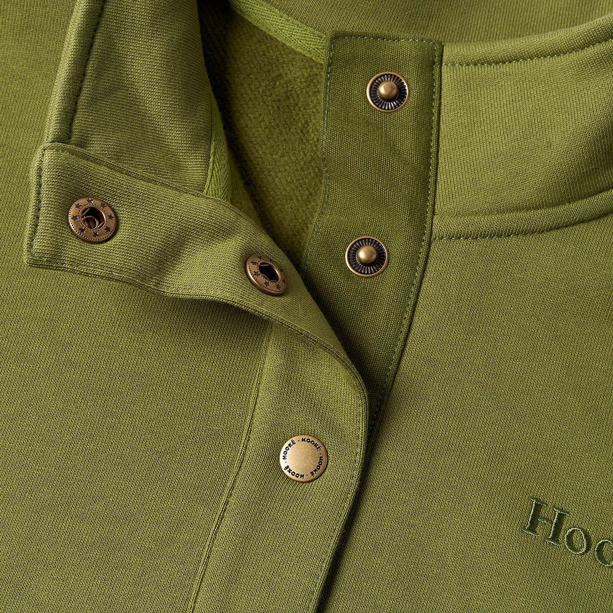 Numéro de l'image de la galerie de produits 3 pour le produit Chandail en molleton surdimensionné à demi-patte de boutonnage - Femme