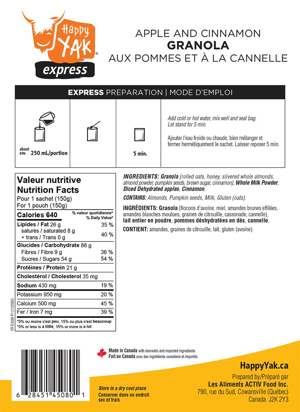 Product gallery image number 3 for product Granola Apple and Cinnamon