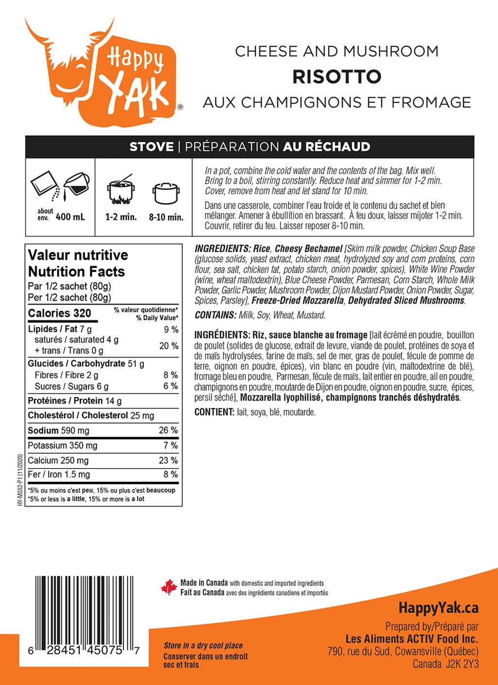 Product gallery image number 3 for product Cheese and Mushroom Risotto