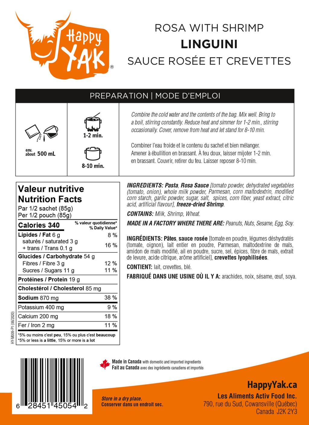 Product gallery image number 2 for product Linguini Rosa with Shrimp