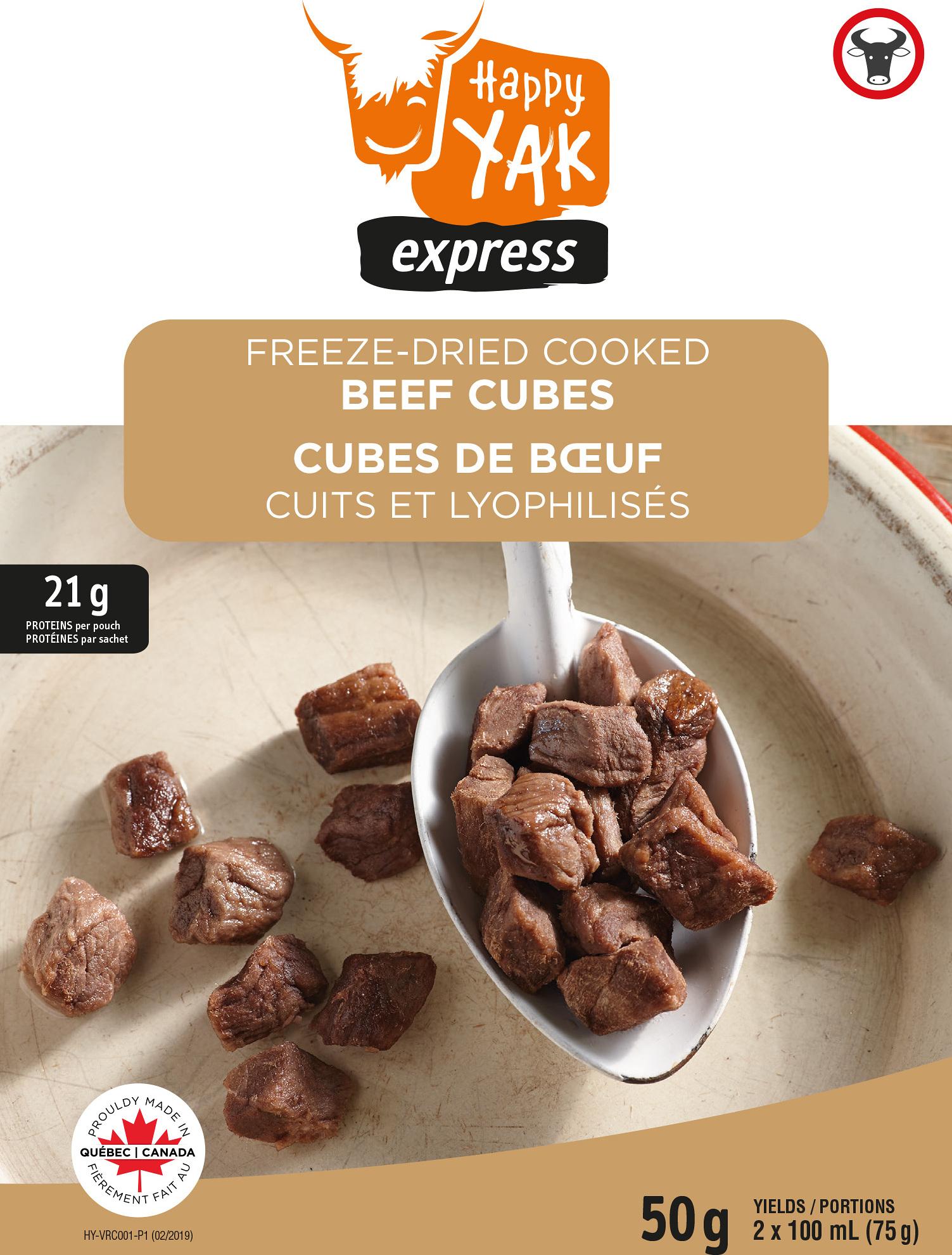 Product image for Freeze Dried Cooked Beef Cubes 50g
