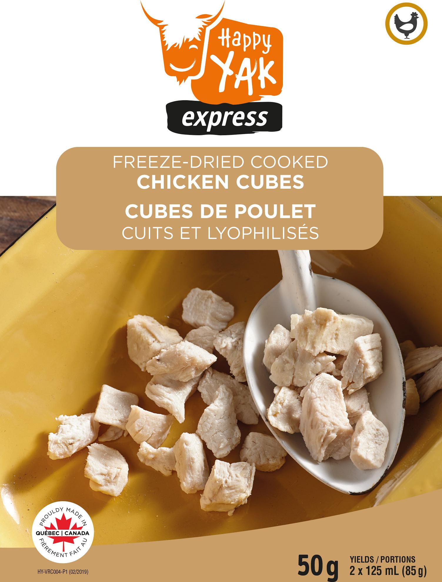 Product image for Freeze-Dried Cooked Chicken Cubes 50g