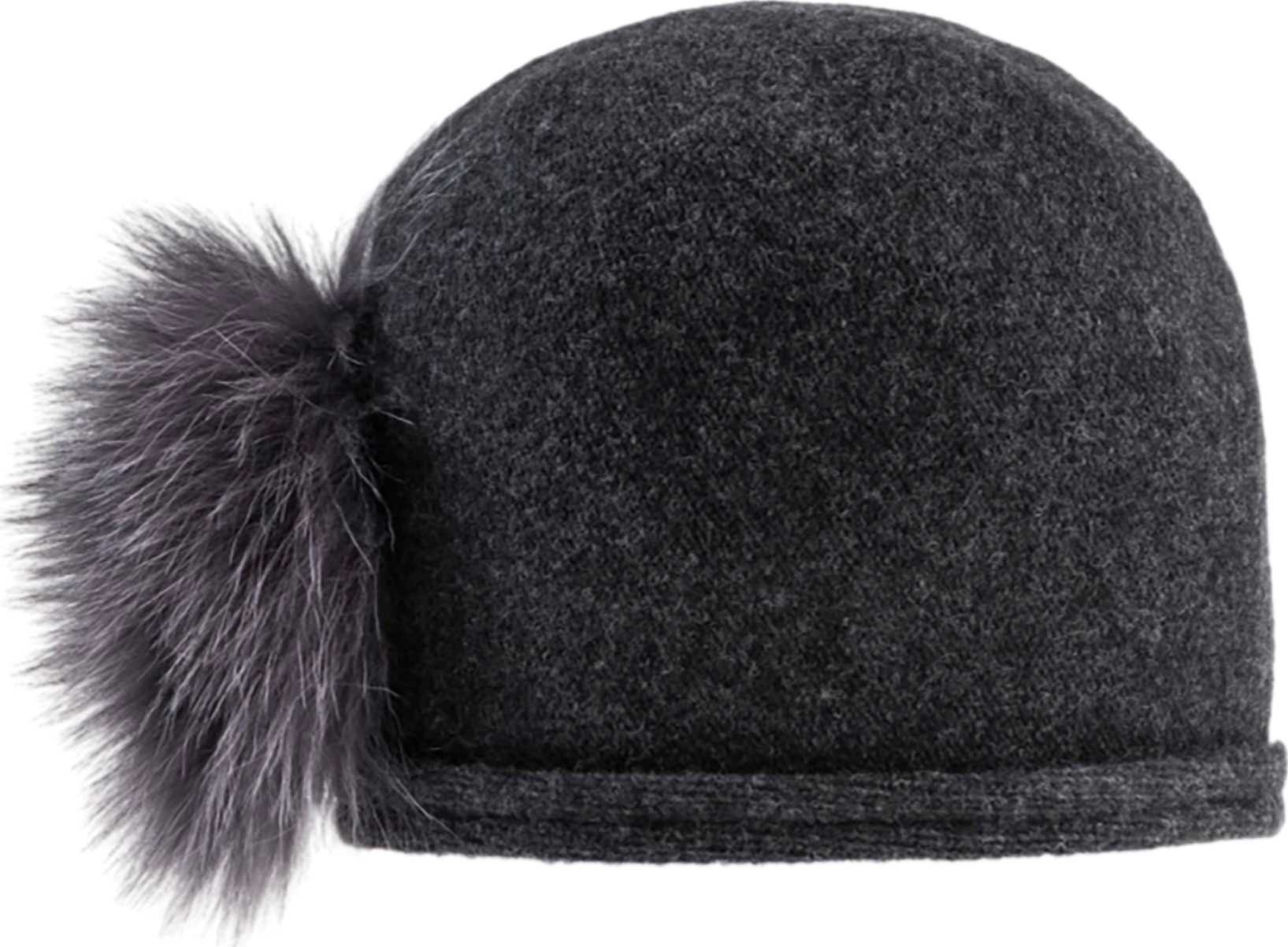 Product image for Cici Ormos Winter Hat with Upcycled Side Pom - Women's