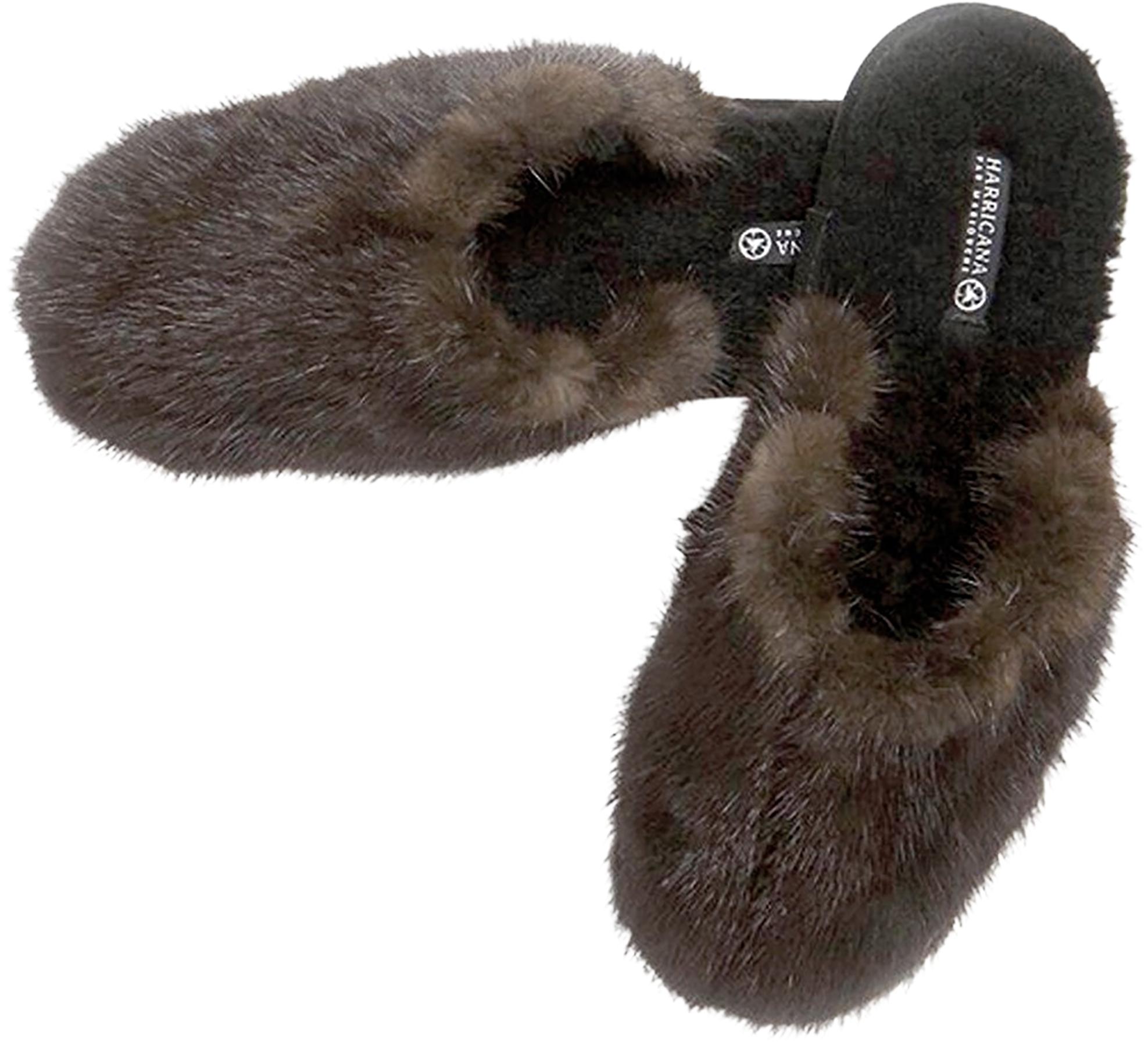 Product gallery image number 1 for product Classic Mink Slippers in Upcycled Fur - Women's