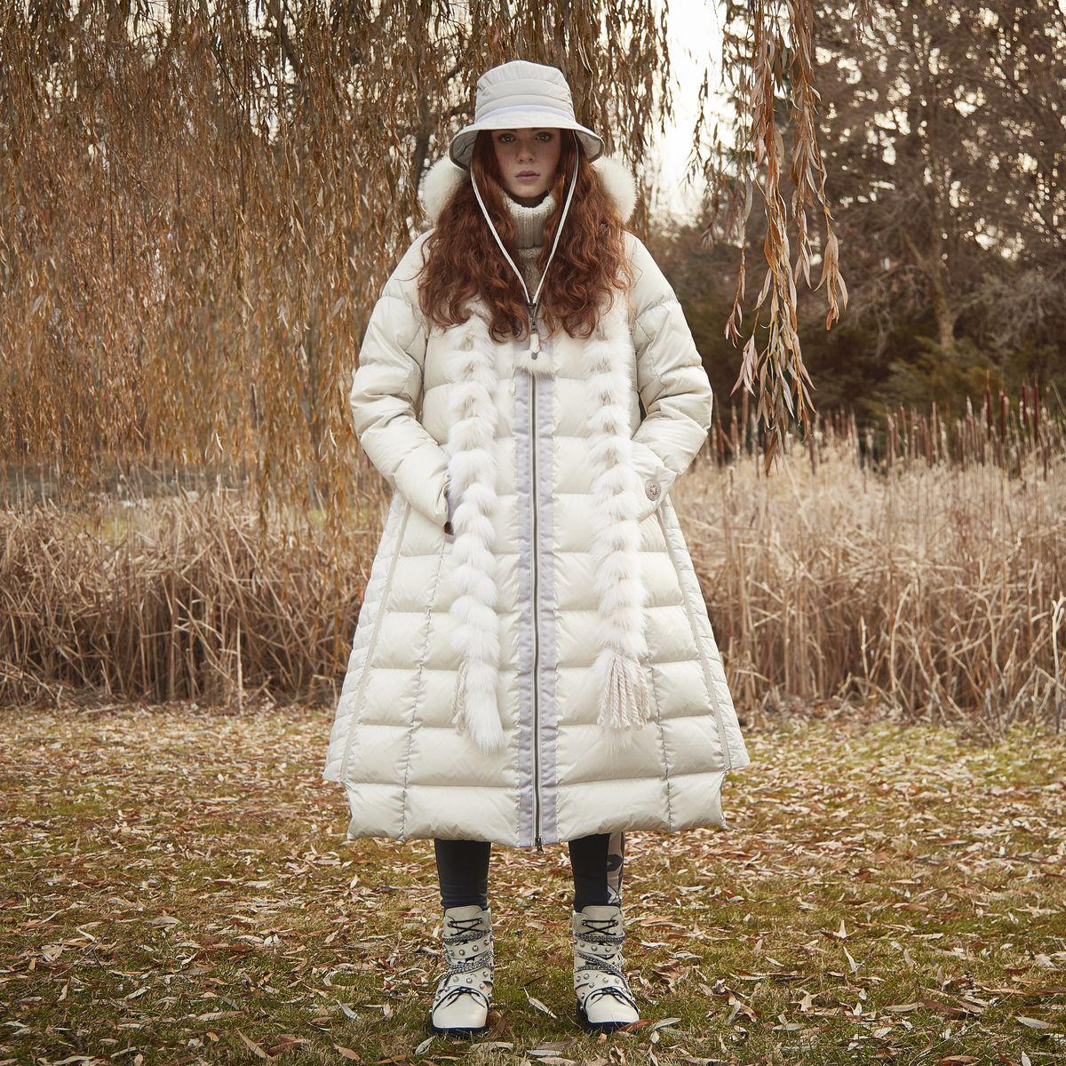 Product gallery image number 2 for product Long A-Line Down Coat - Women's