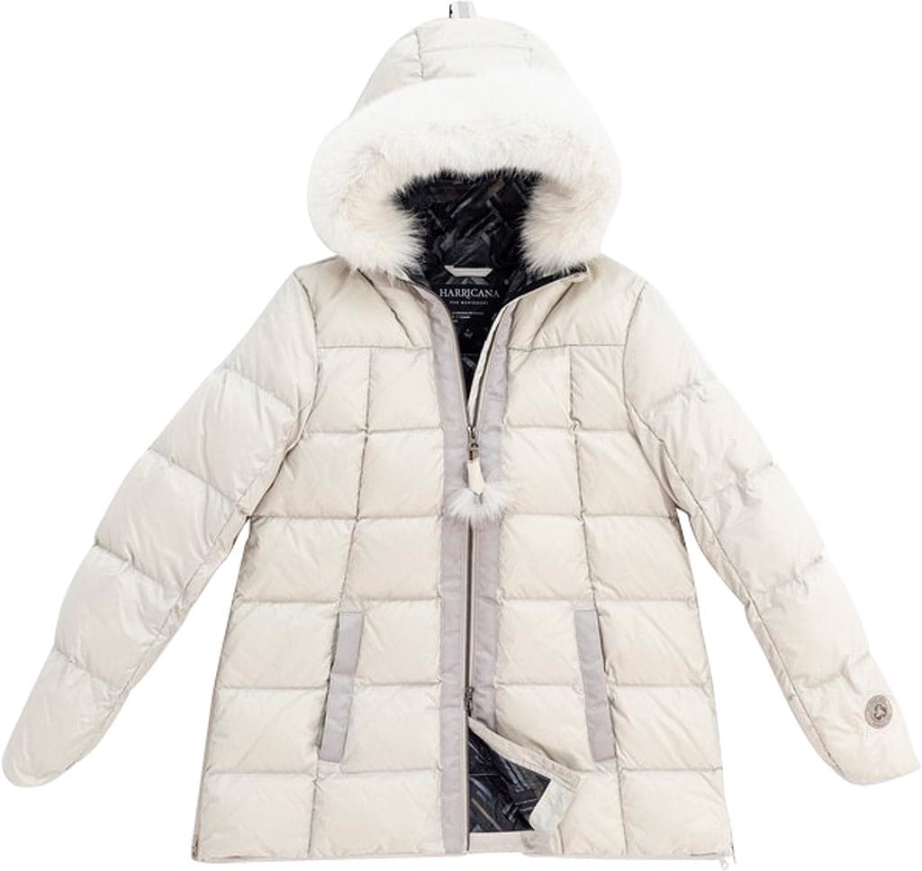 Product gallery image number 1 for product Short A-Line Down Coat With Upcycled Fur - Women's