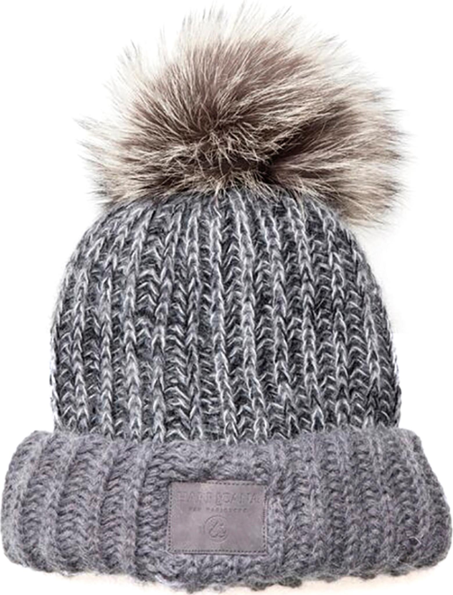 Numéro de l'image de la galerie de produits 1 pour le produit Tuque à grosses mailles avec pompon en fausse fourrure - Femme