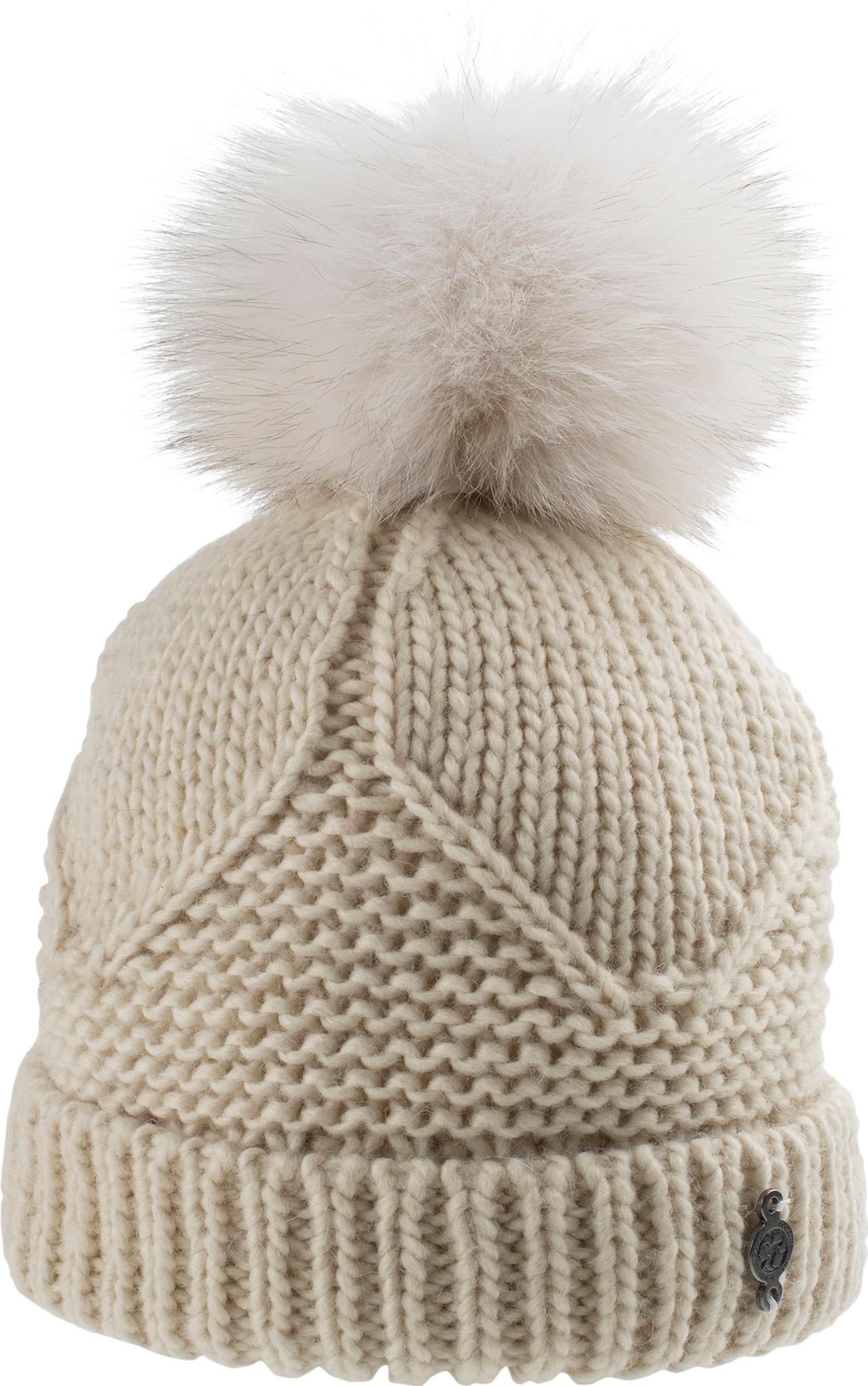 Product gallery image number 1 for product Peak Beanie With Upcycled Fur Pom - Women's