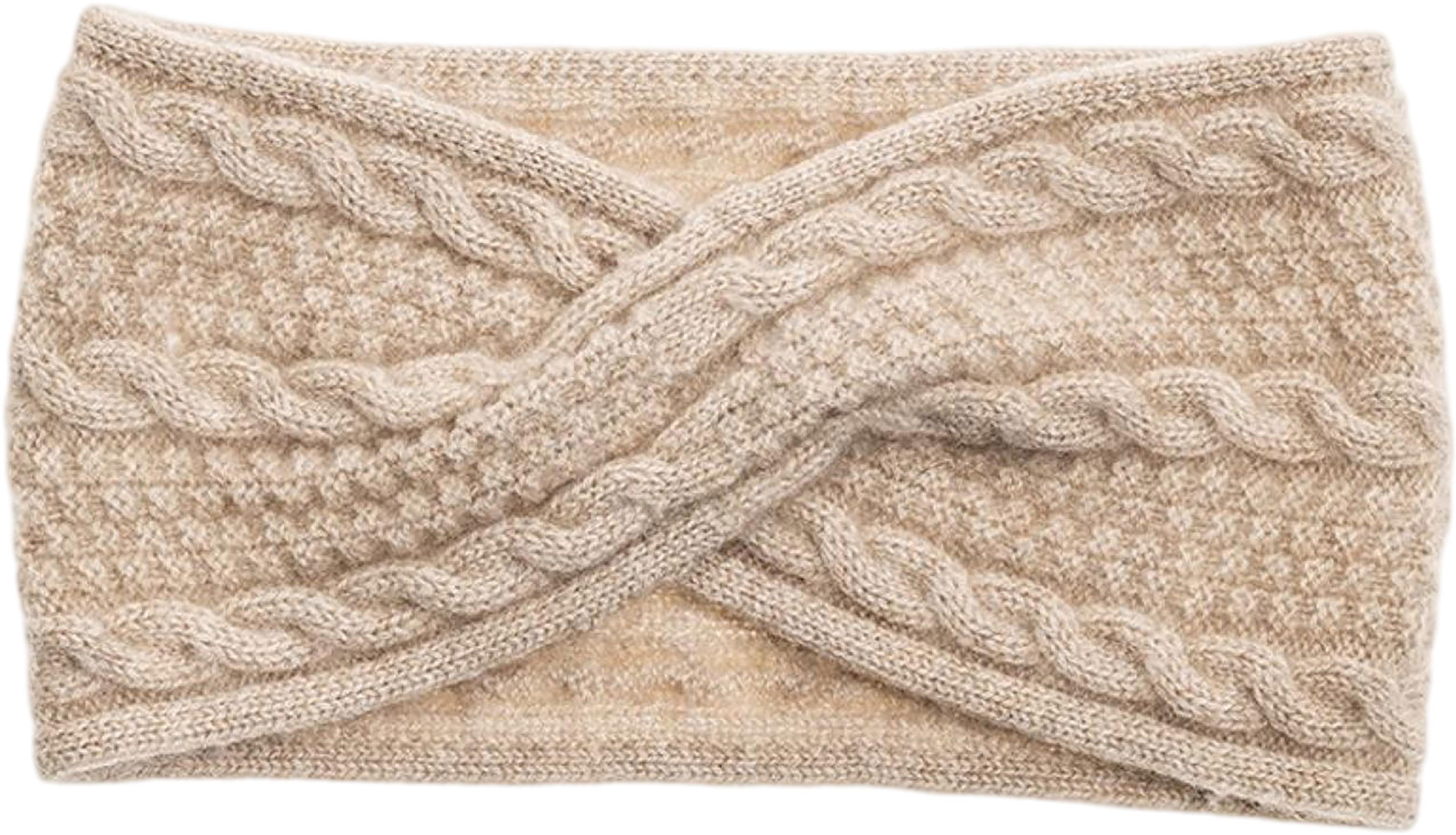 Image de produit pour Bandeau en cachemire à tricot torsadé - Femme
