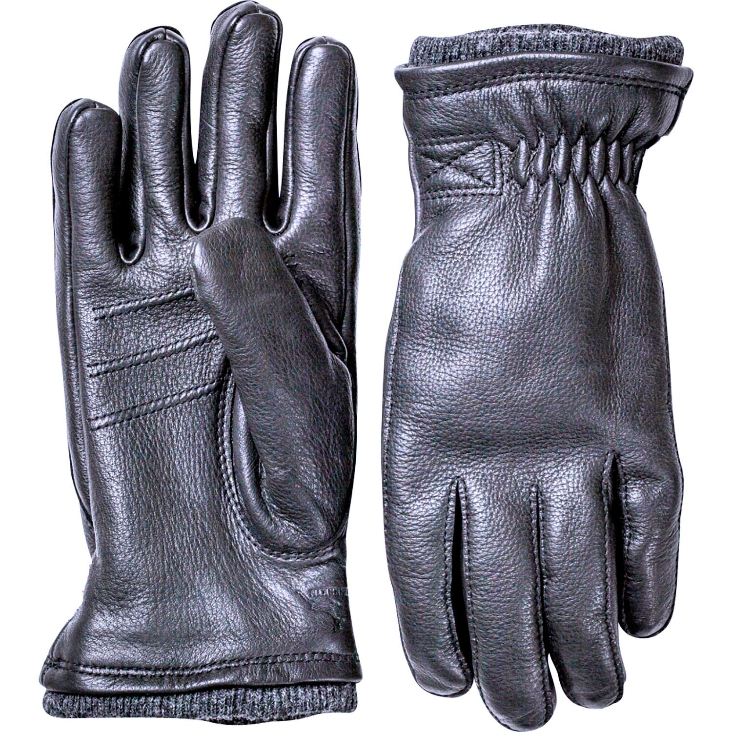 Product gallery image number 1 for product Deerskin Swisswool Rib Cuff Gloves - Unisex