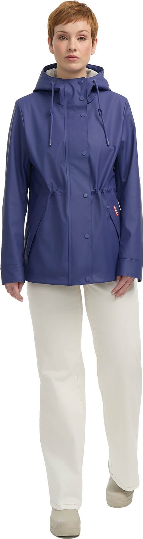 Product gallery image number 2 for product Abbey Short Rubberized Rain Jacket - Women's