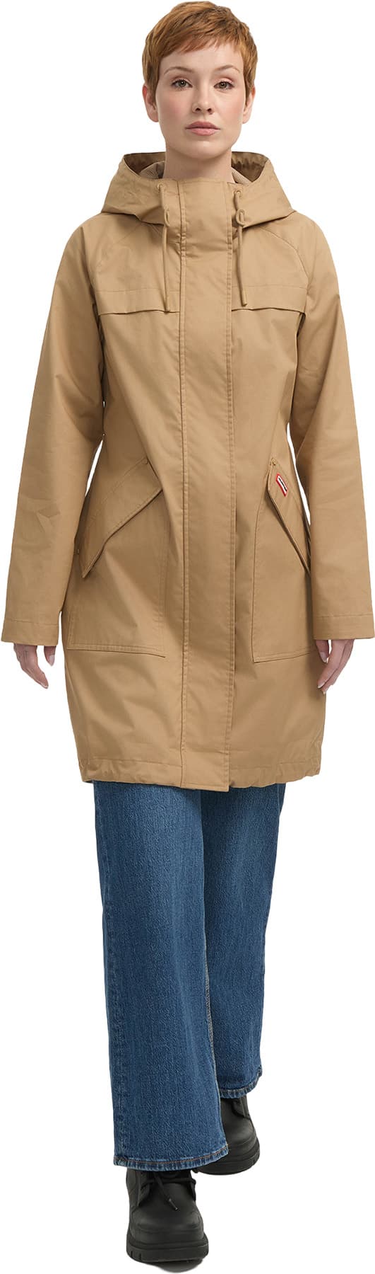 Numéro de l'image de la galerie de produits 6 pour le produit Manteau imperméable à ourlet asymétrique en coton Jency - Femme