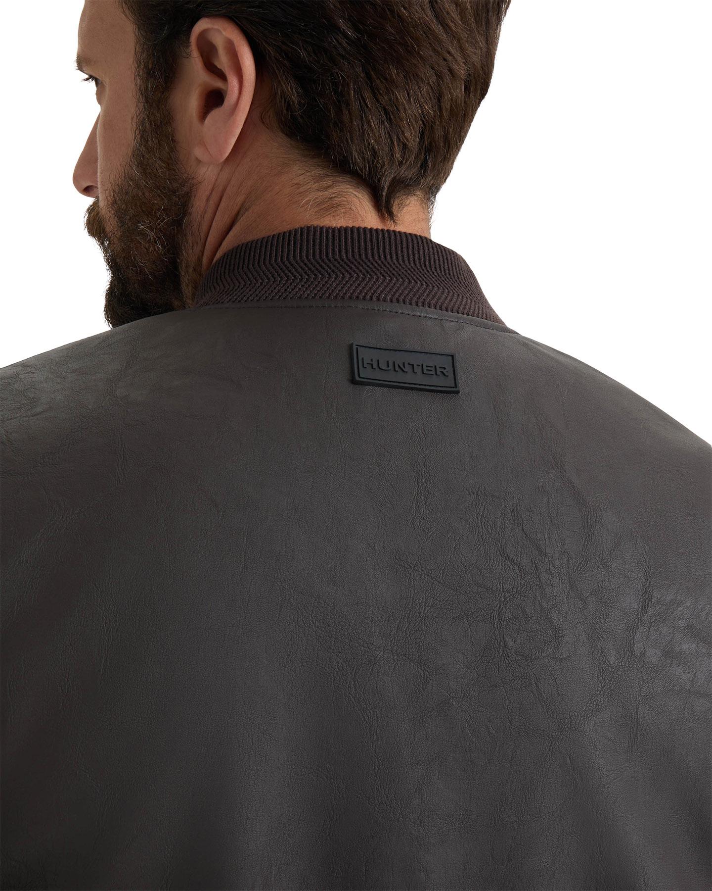 Product gallery image number 4 for product Dawson Textured Vegan Leather Jacket with Flannel Plaid Lining - Men's