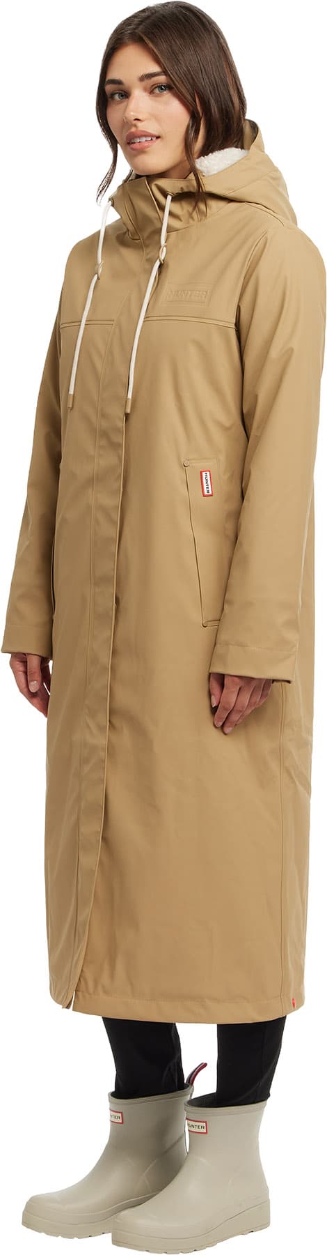 Product gallery image number 5 for product Sammy Longline Padded Rubberized Raincoat - Women's