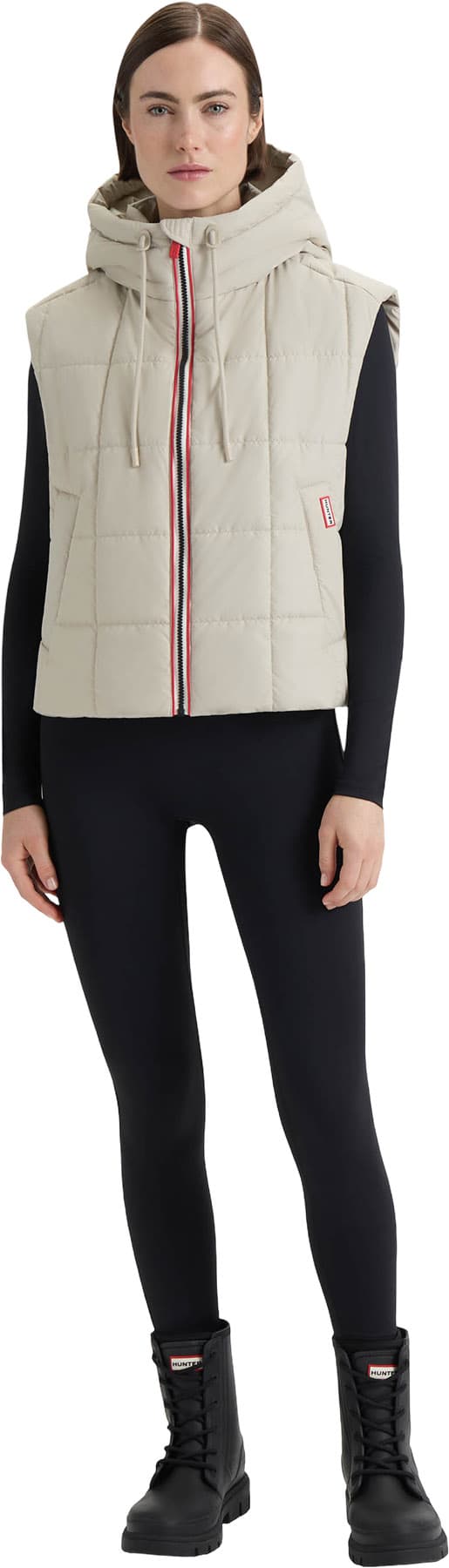 Product gallery image number 5 for product Lindsey Pu Coated Square Quilted Vest - Women's