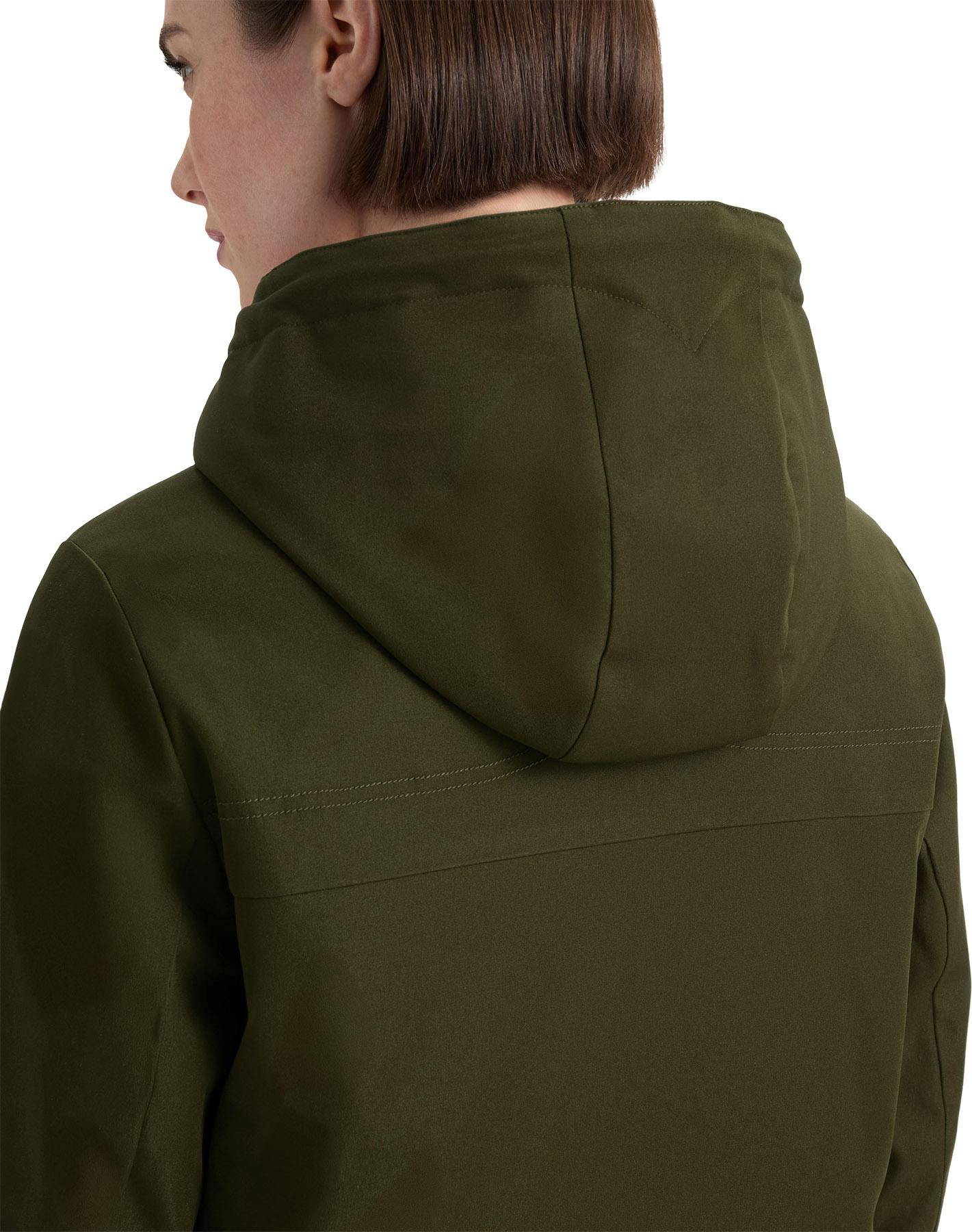Product gallery image number 2 for product Billie Canvas Hooded Mid-Length Rain Jacket - Women's