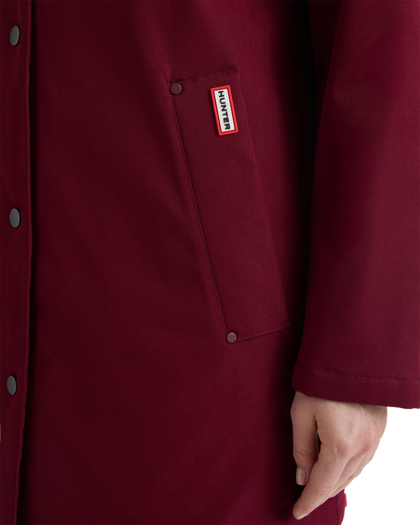 Product gallery image number 3 for product Billie Canvas Hooded Mid-Length Rain Jacket - Women's