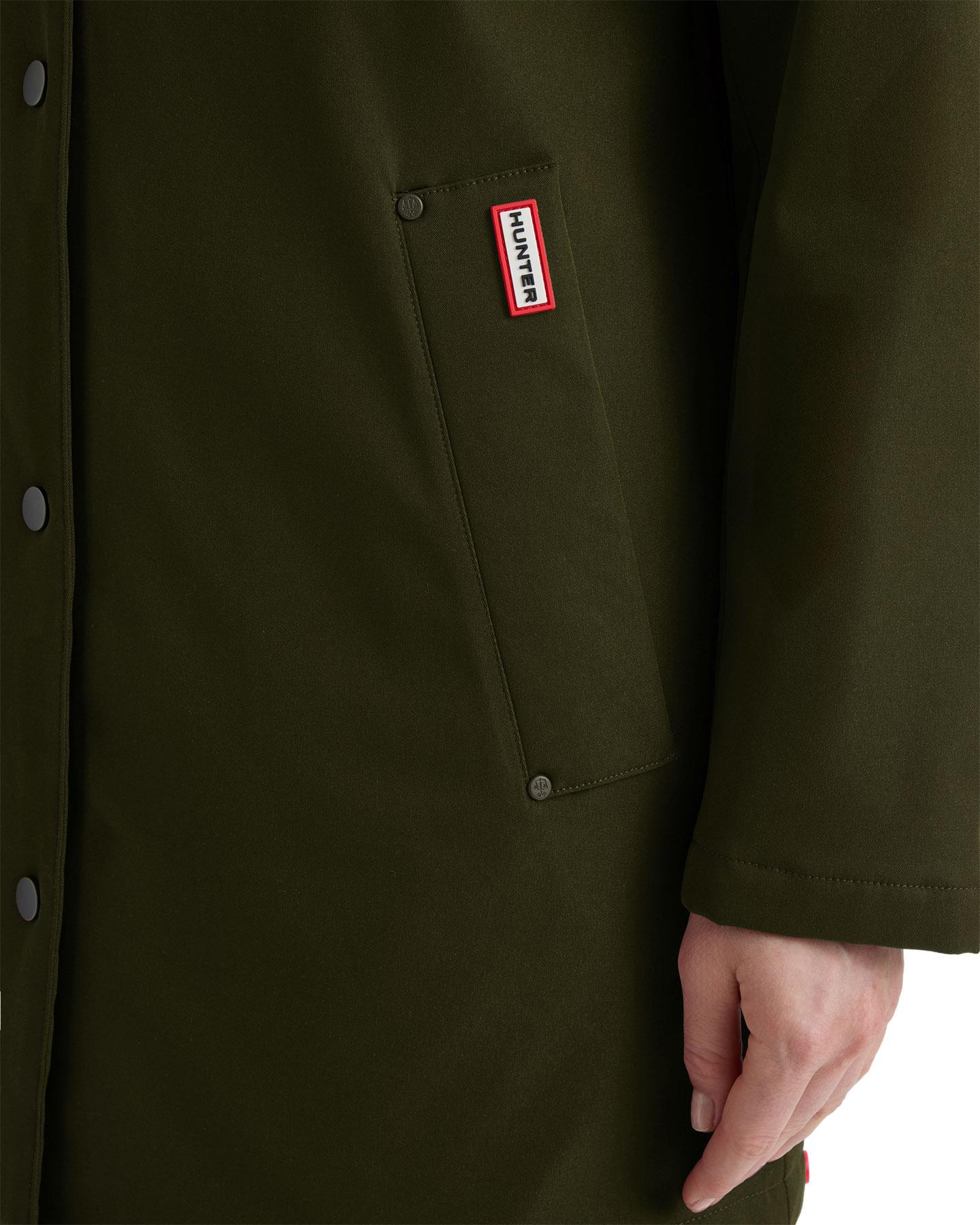 Product gallery image number 3 for product Billie Canvas Hooded Mid-Length Rain Jacket - Women's