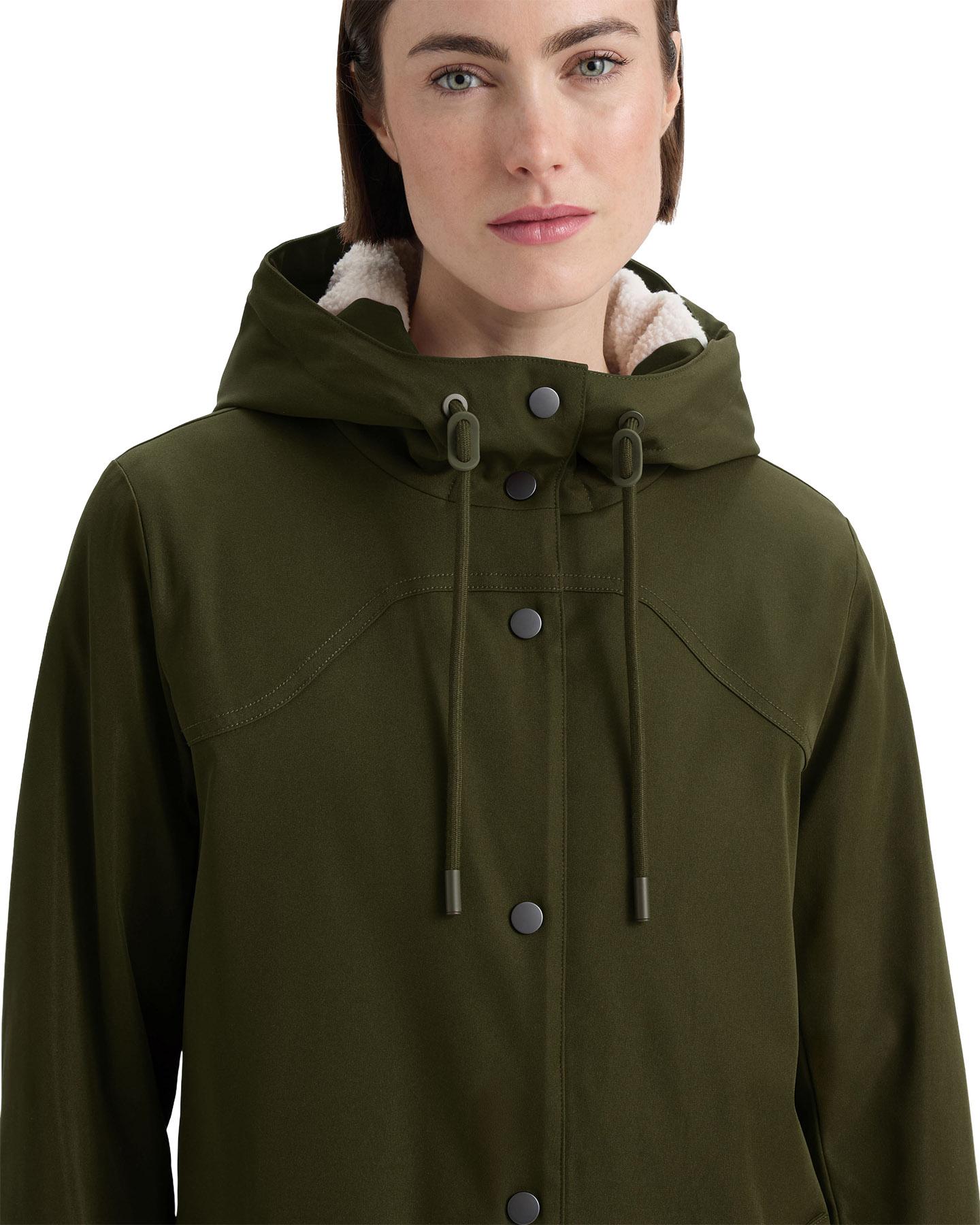 Product gallery image number 4 for product Billie Canvas Hooded Mid-Length Rain Jacket - Women's