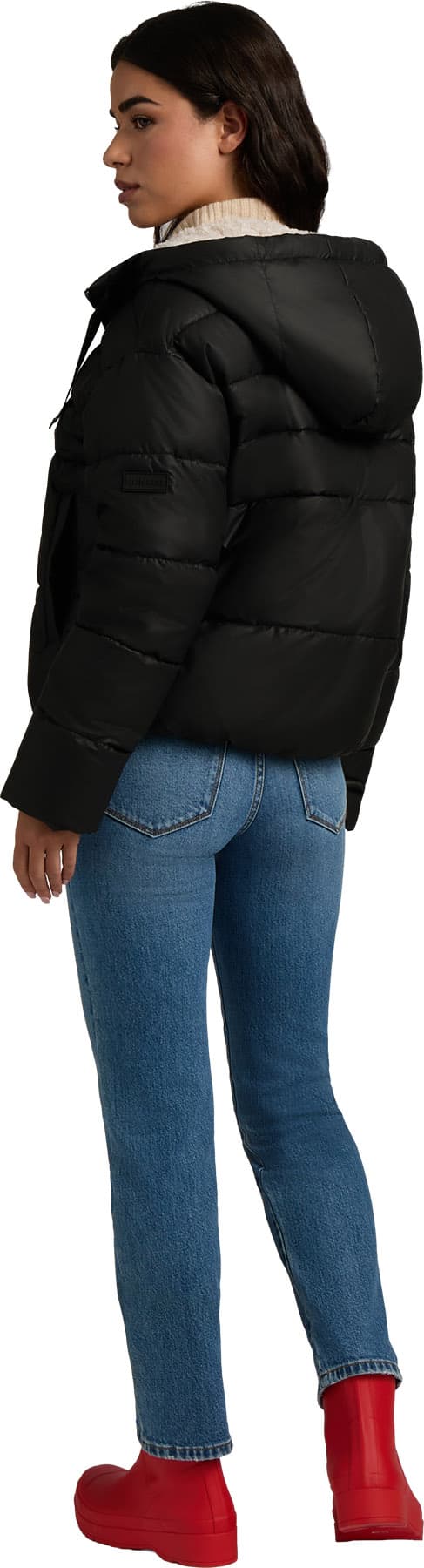 Product gallery image number 4 for product Admiral PU coated Cropped Puffer Jacket - Women's