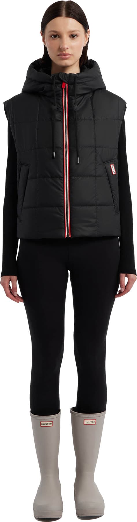 Product gallery image number 2 for product Lindsey Pu Coated Square Quilted Vest - Women's
