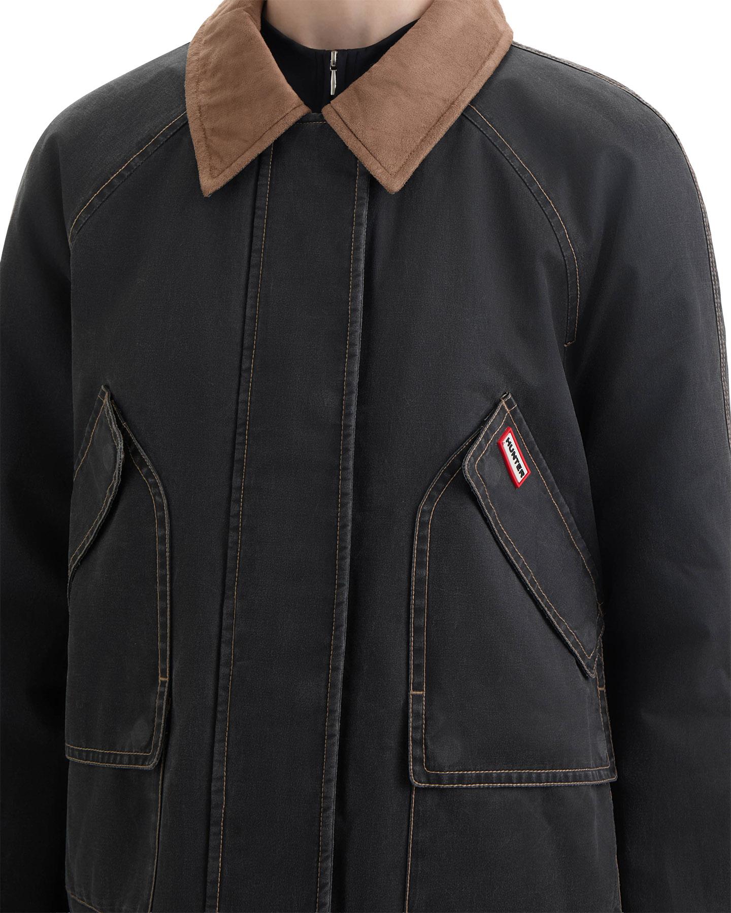 Product gallery image number 2 for product Bex Washed Wax Hunting Jacket with Suede Collar - Women's