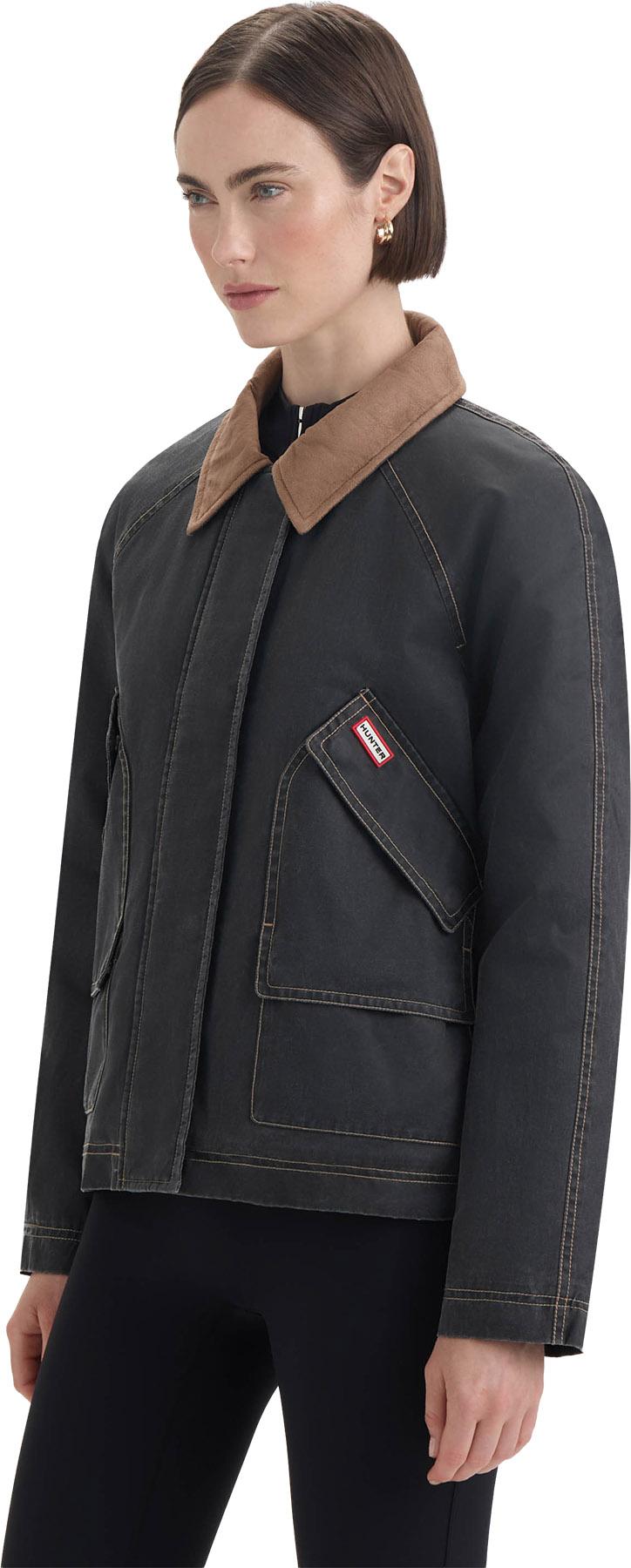 Product gallery image number 5 for product Bex Washed Wax Hunting Jacket with Suede Collar - Women's